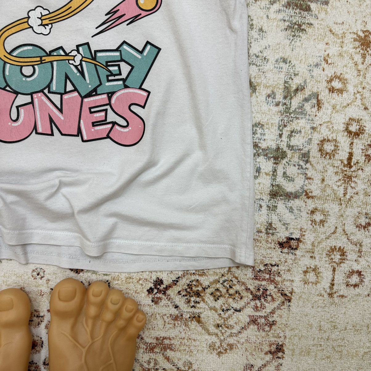 Cartoon Network × Designer Vintage Adult Looney Tunes Greetings Earthlings Logo Tee Size US L / EU 52-54 / 3 - 4 Thumbnail
