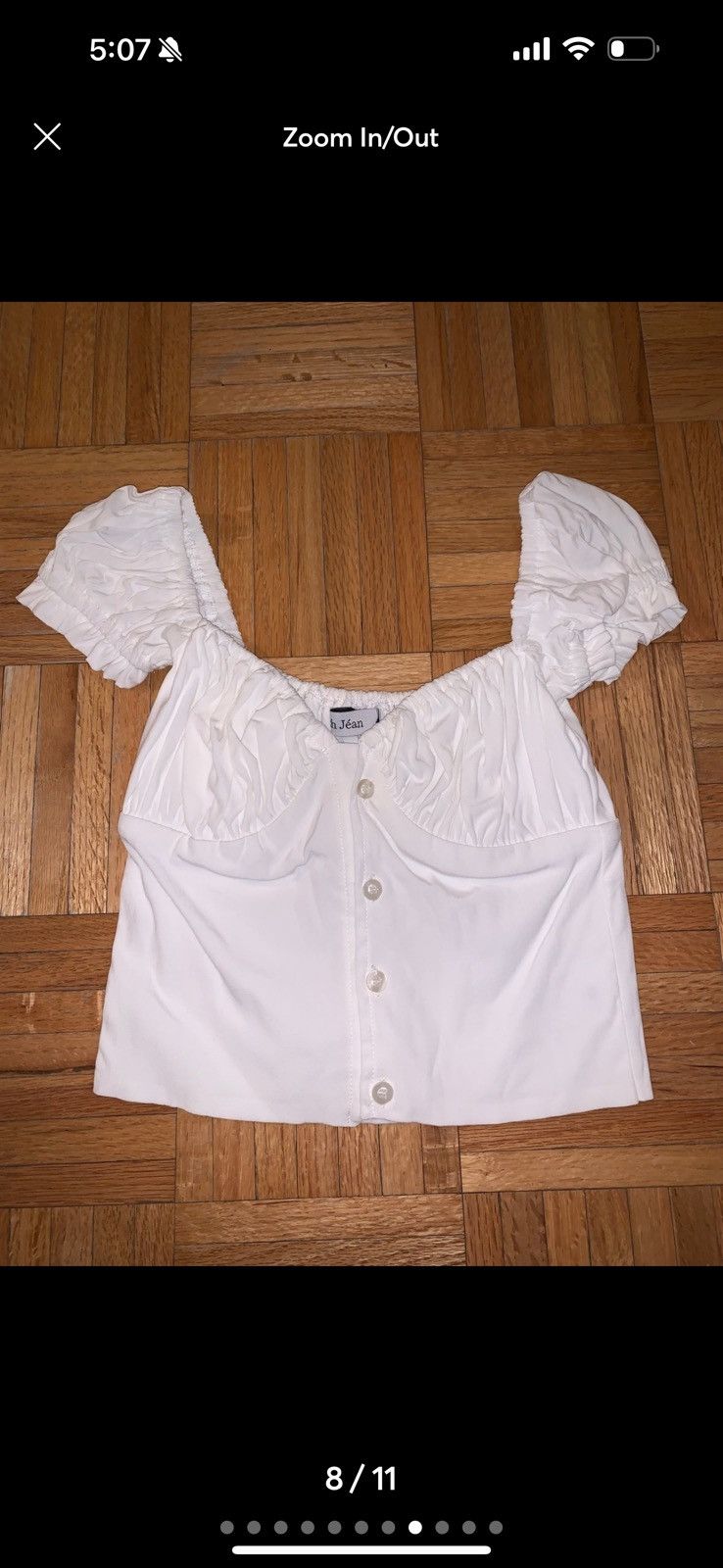 Other With Jean Louie White Button Crop Top S Size S / US 4 / IT 40 - 4 Thumbnail