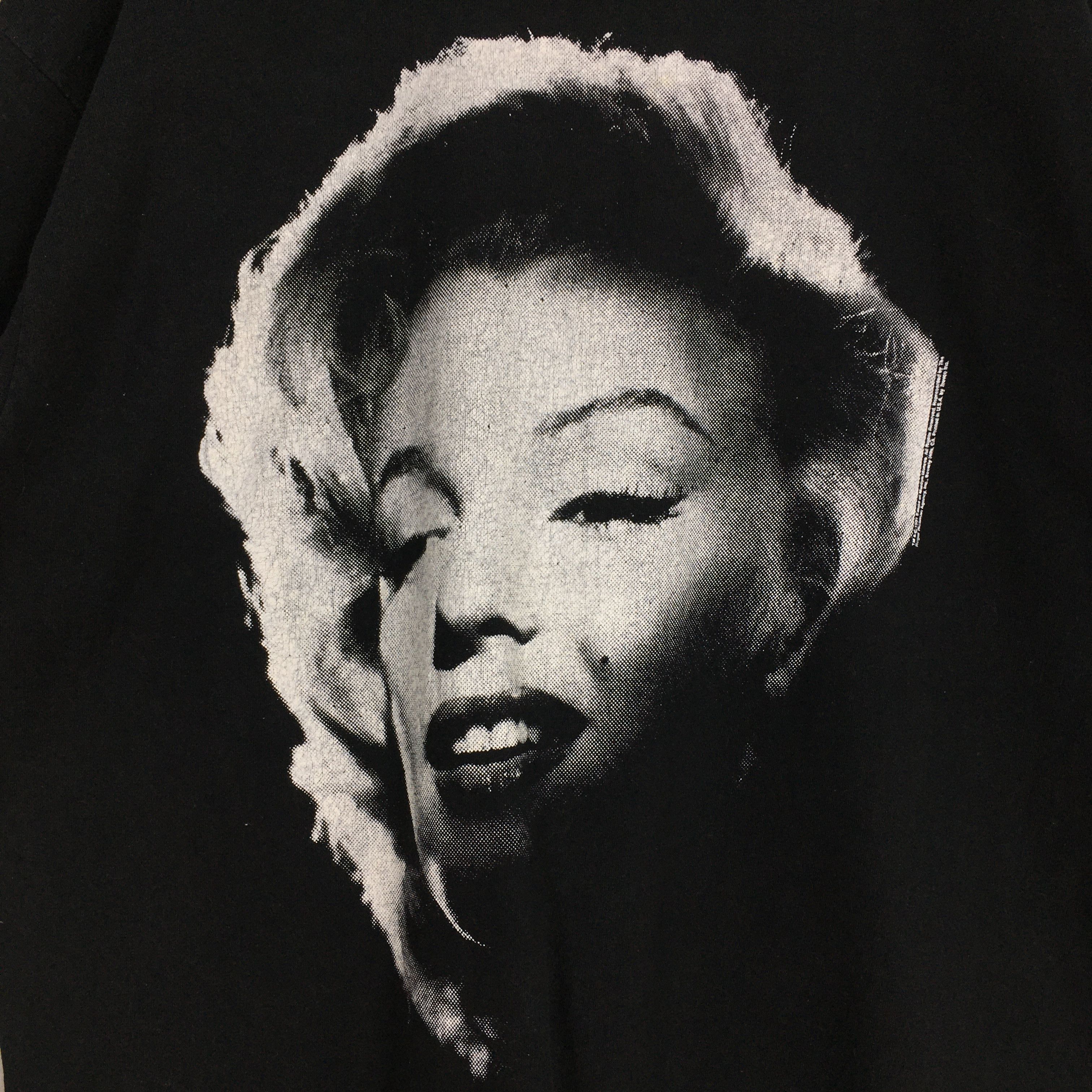 Fruit Of The Loom × Vintage Vintage 90s Iconic Marilyn Monroe Black T shirt XXLarge Size US XXL / EU 58 / 5 - 6 Thumbnail