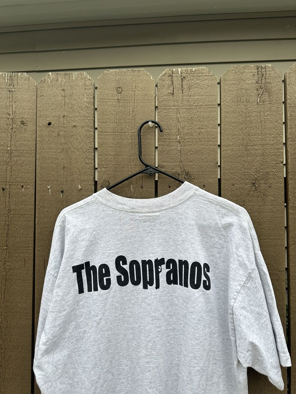 Vintage Vintage light grey The Sopranos HBO promo shirt Size US XL / EU 56 / 4 - 3 Thumbnail