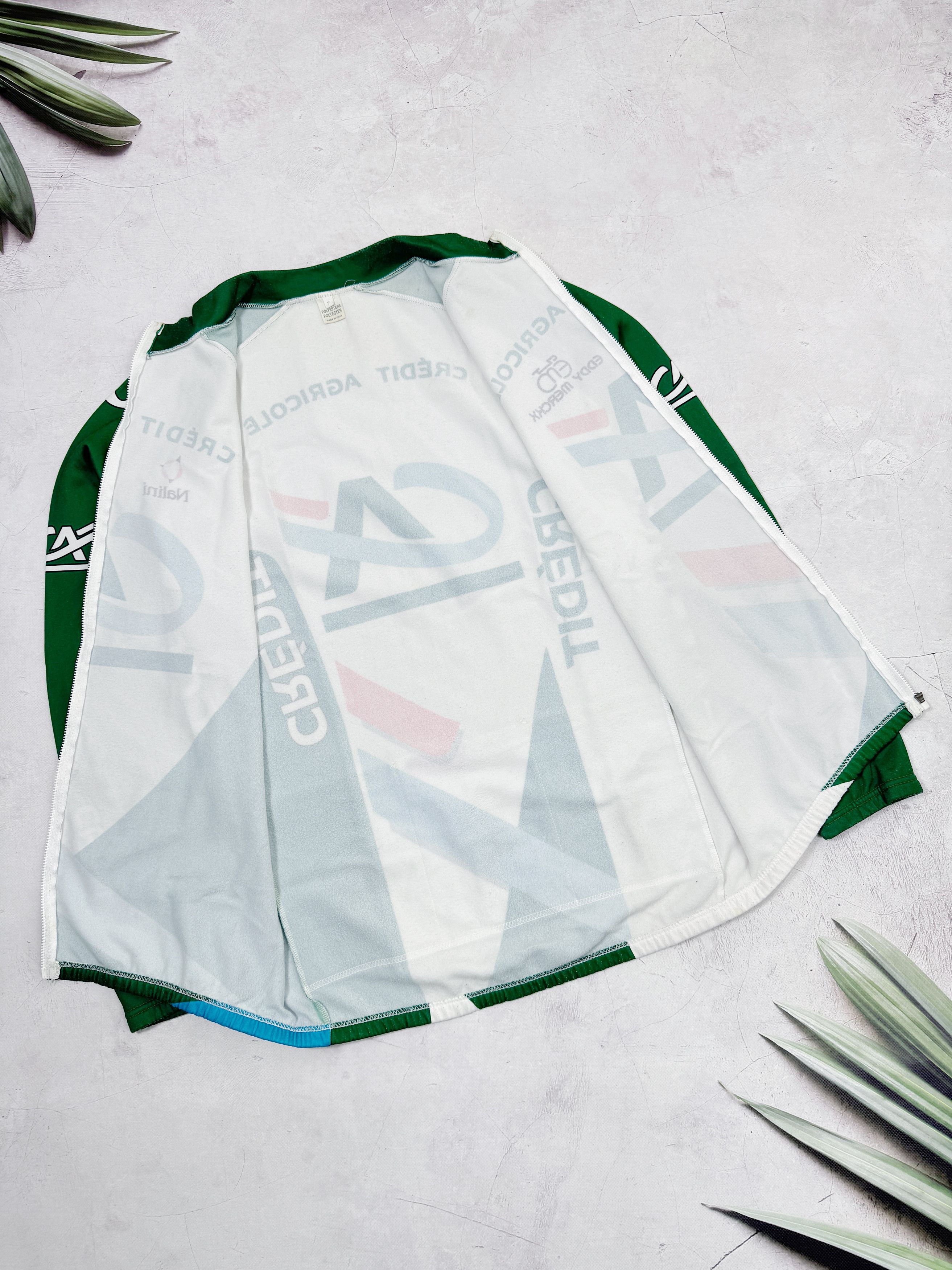 Vintage Vintage Nalini Cycling Jersey Eddy Merckx Credit Agricole LS Size US XL / EU 56 / 4 - 11 Thumbnail
