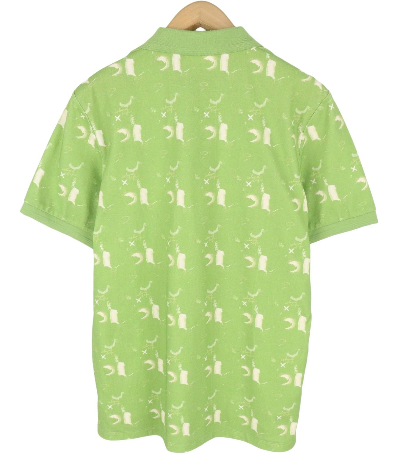 Scotch & Soda M Abstract Green Aop Cotton Short Sleeved Polos 91047 Size US M / EU 48-50 / 2 - 4 Thumbnail