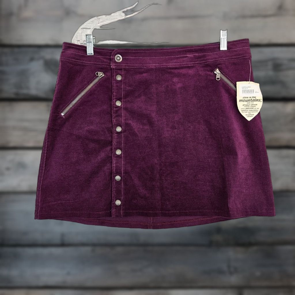 Vintage Kuhl Womens Corduroy Skirt Sz 14 Purple Pockets Cotton Blend Short Straight & Pencil Vintage? (No, not vintage) Size 36" / US 14 / IT 50 - 1 Thumbnail