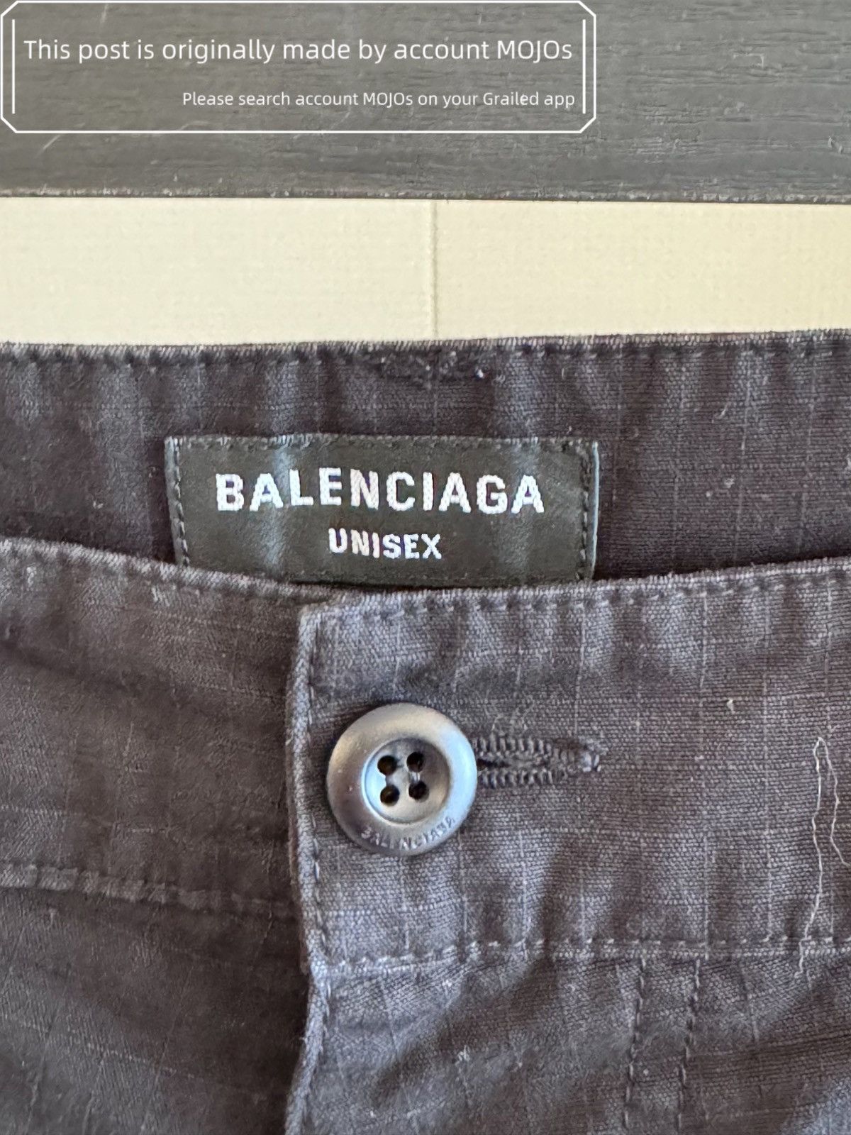 Balenciaga Sz 48 Balenciaga Pulled Cargo mojos133175 Size US 32 / EU 48 - 2 Thumbnail