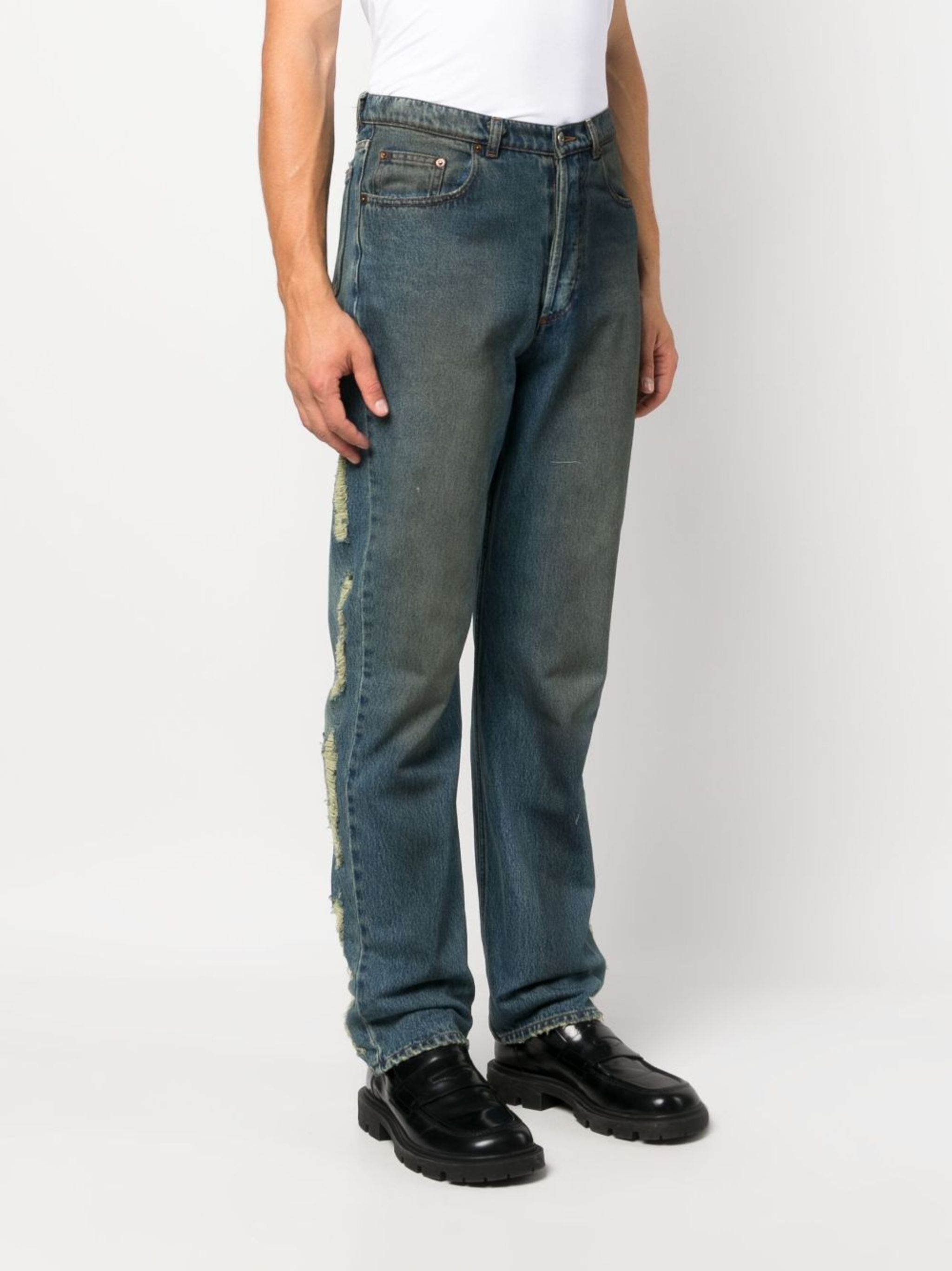 Magliano Unregular Lametta Jeans Size US 34 / EU 50 - 8 Thumbnail