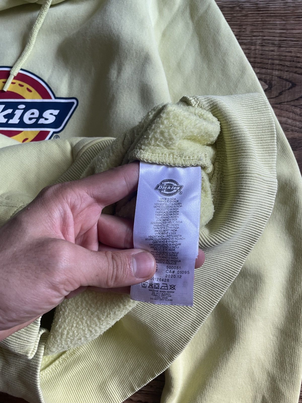 Dickies Dickies Big Logo yellow Hoodie Vintage Size US M / EU 48-50 / 2 - 7 Thumbnail