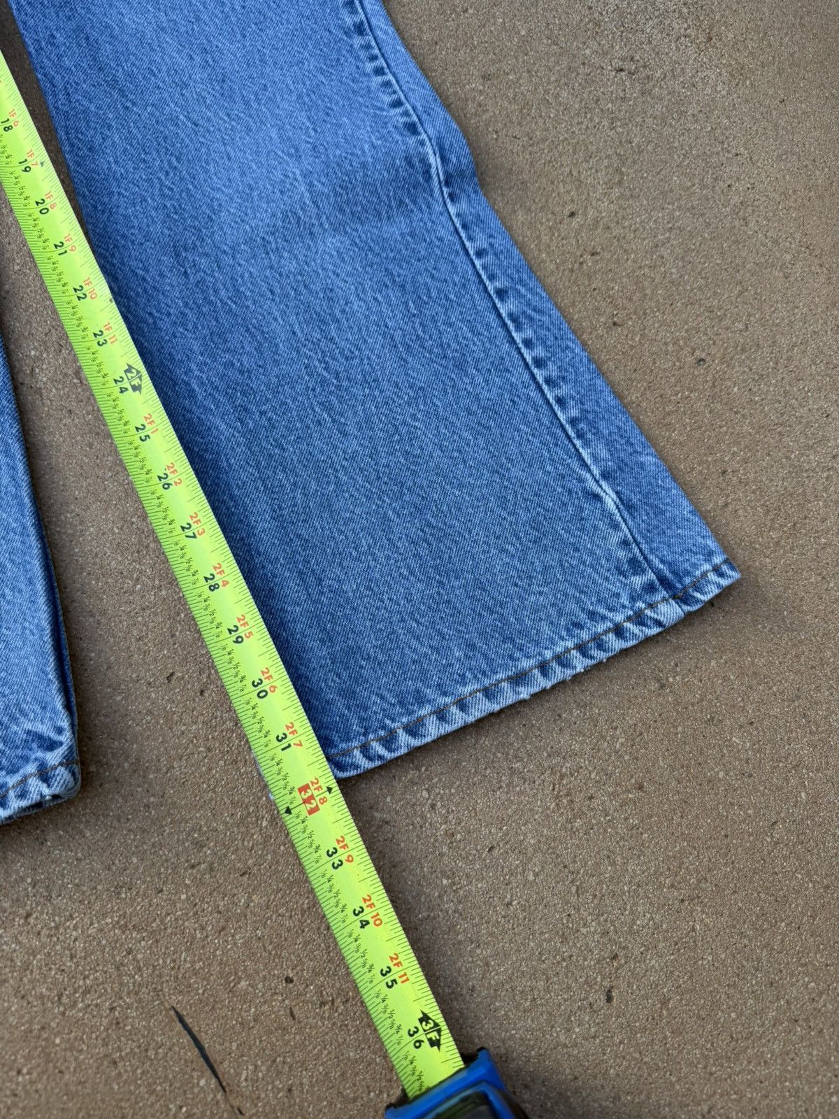 Levi's Vtg 80’s Levi’s 646 Orange Tab Bellbottom Flare Jeans 32x32 Size US 33 - 10 Thumbnail