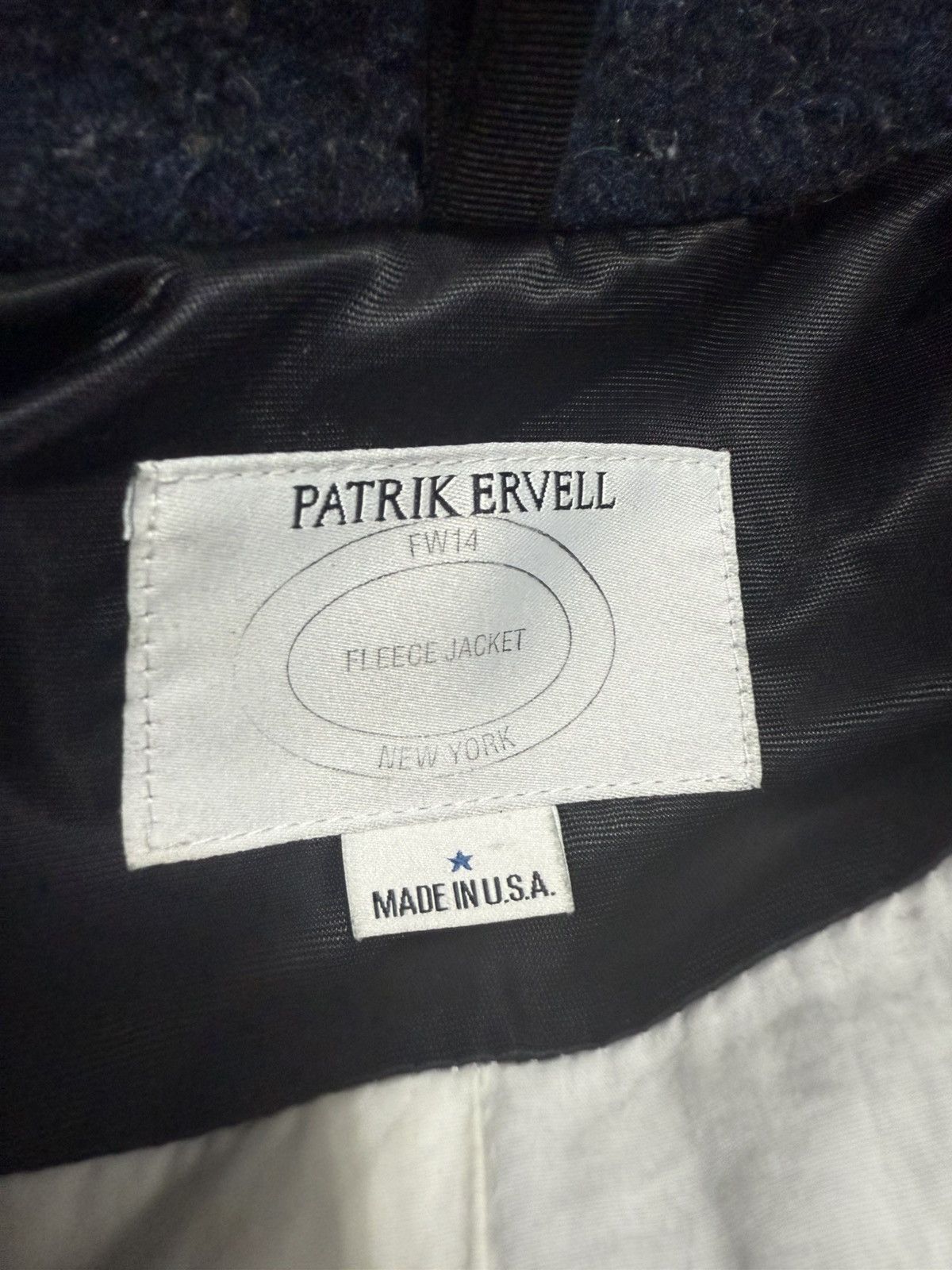 Patrik Ervell Patrik Ervell Navy Wool Fleece Jacket Size US S / EU 44-46 / 1 - 5 Thumbnail