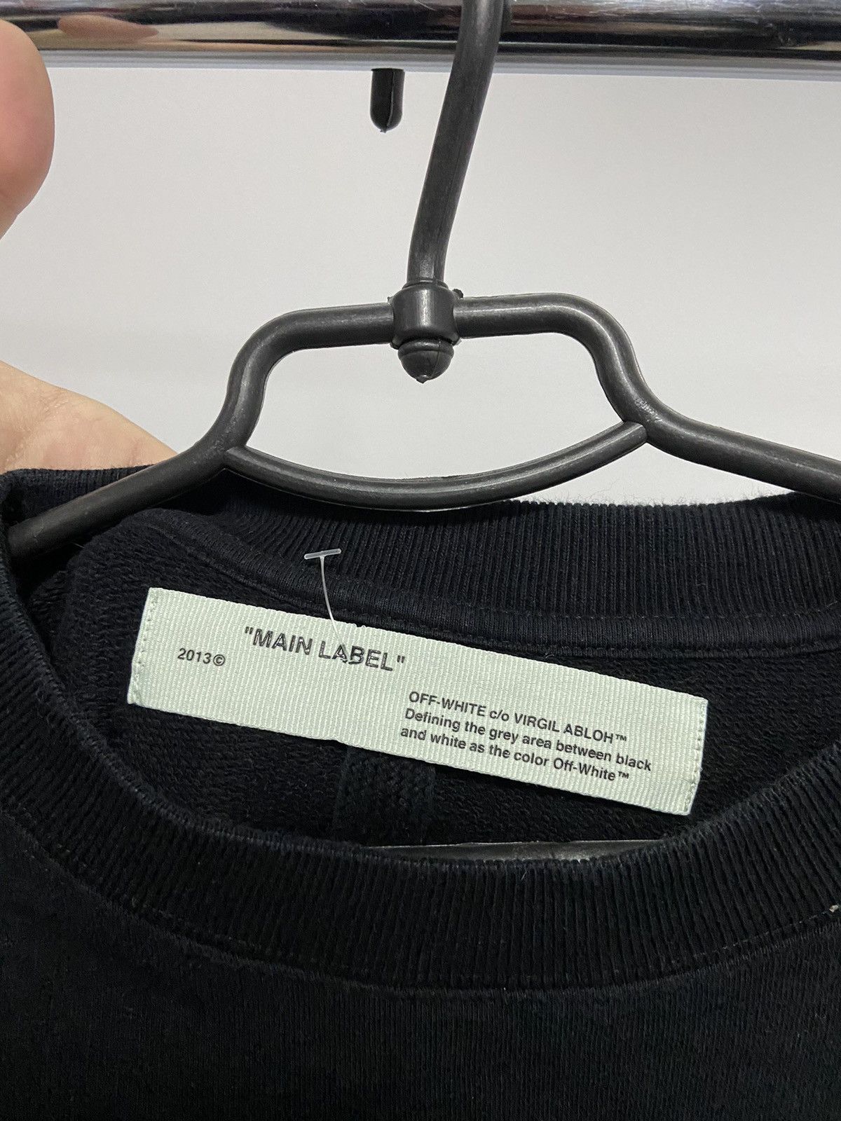 Off-White × Vintage Off white vintage big logo geometric sweatshirt Size US L / EU 52-54 / 3 - 6 Thumbnail
