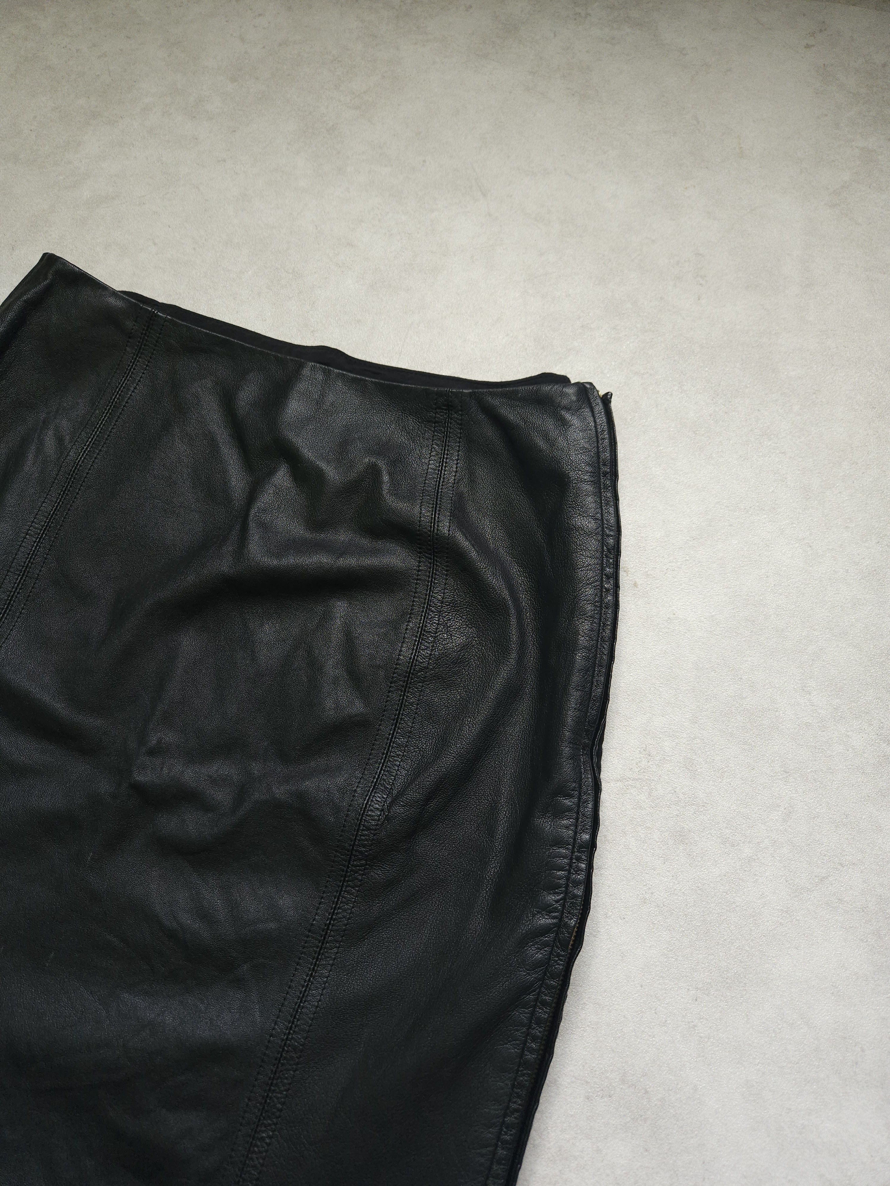Versace Gianni Versace Couture leather and wool zip off pencil skirt Size 27" / US 4 / IT 40 - 11 Thumbnail