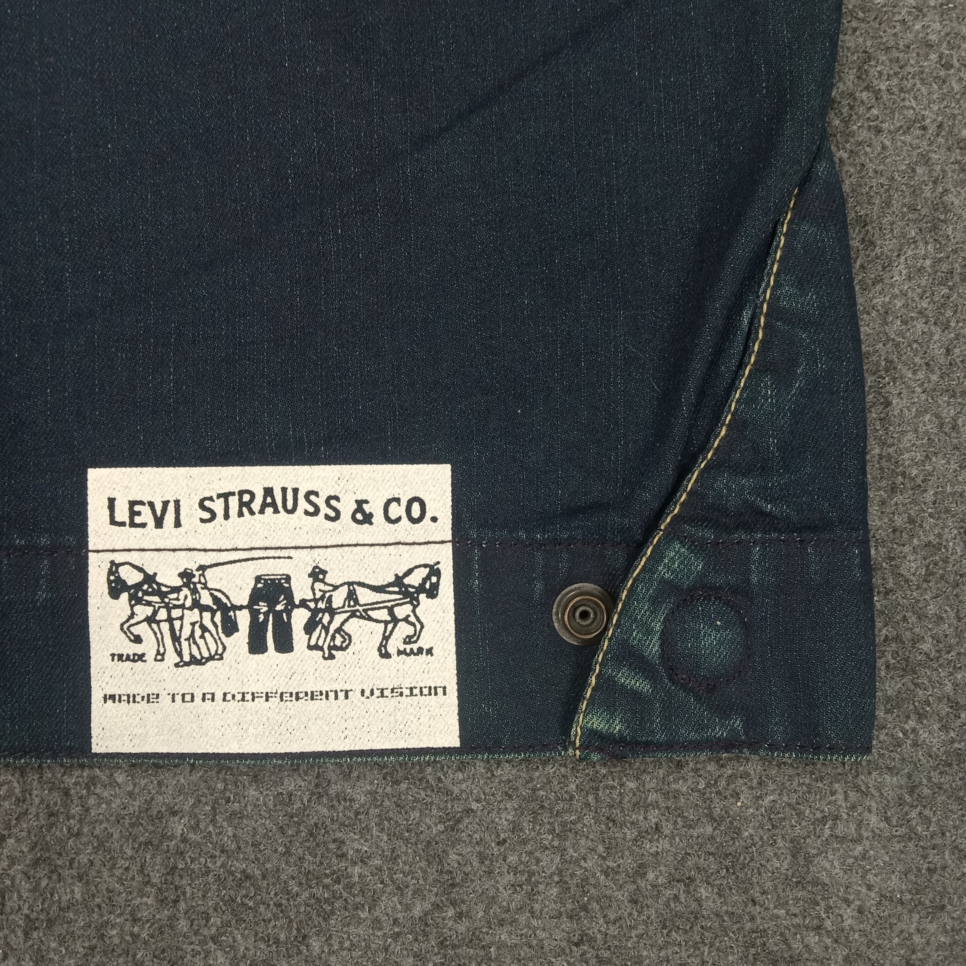 Levi's Levi's Strauss & Co Button Denim Bikers Style Jacket Size US M / EU 48-50 / 2 - 5 Thumbnail