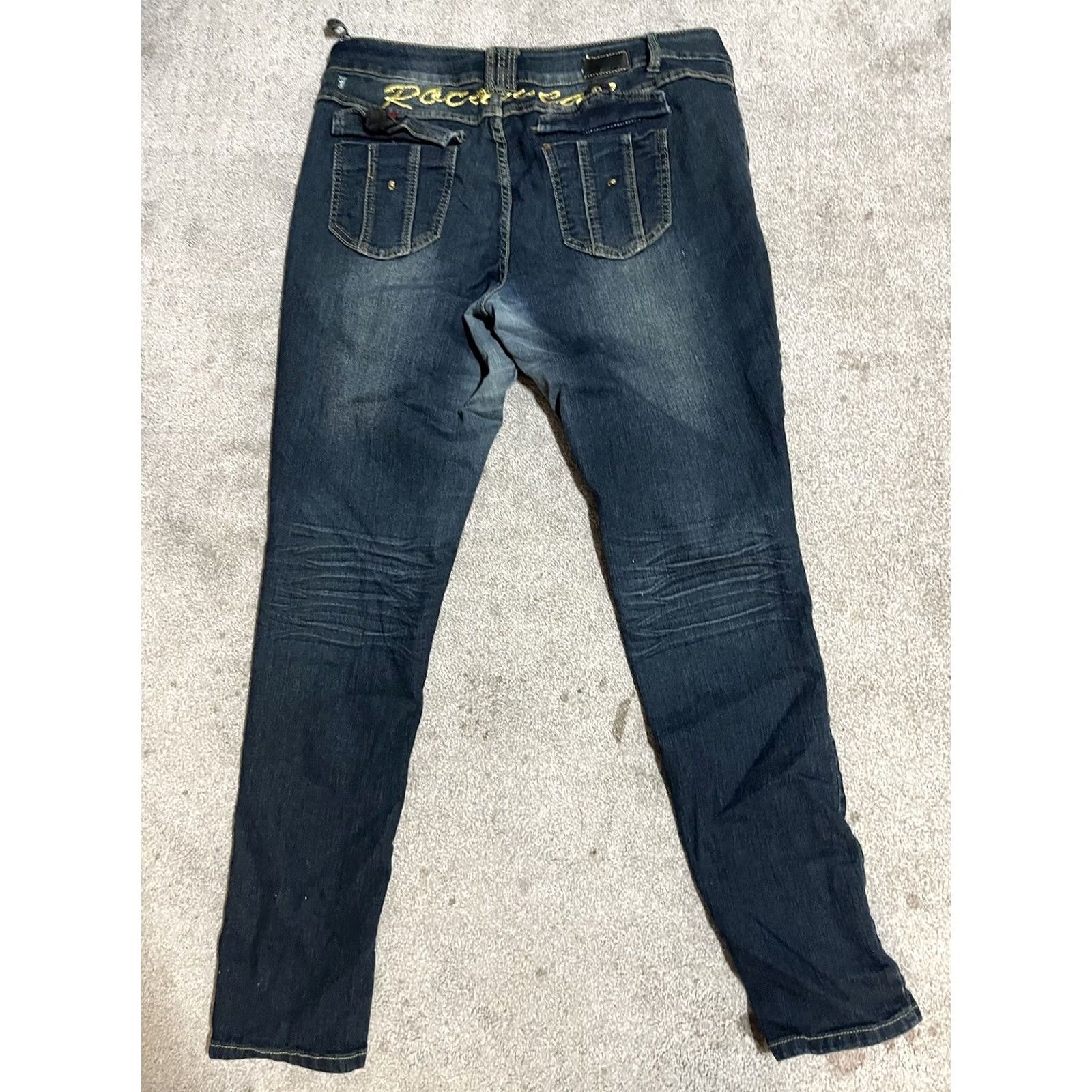 Rocawear Rocawear Skinny Jeans Women's Sz 18 Mid Rise Stretch Pockets Embellish Size 40" / US 18 - 2 Thumbnail