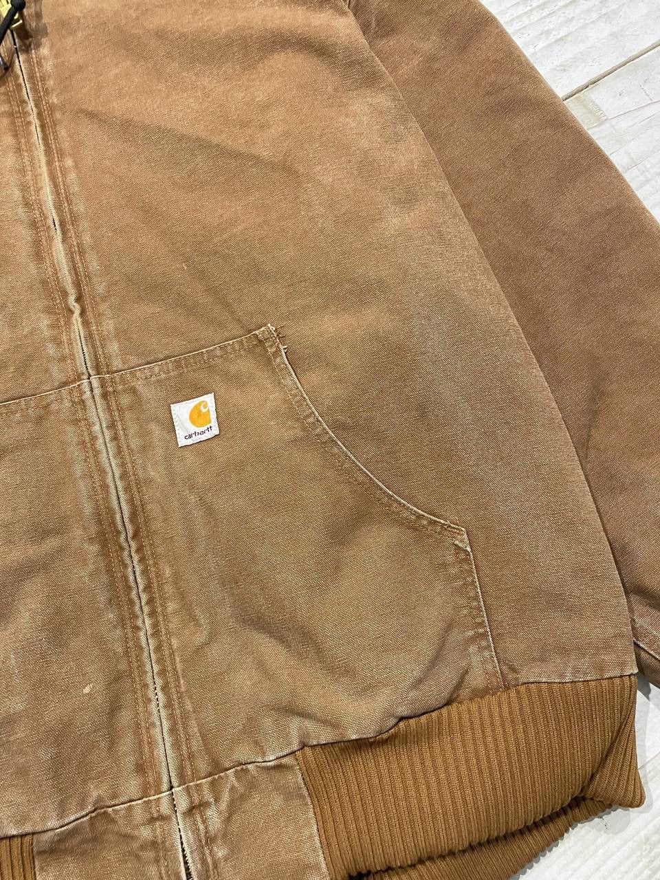 Carhartt Vintage Carhartt Active Jacket Faded Distressed Work Bomber Size US XXL / EU 58 / 5 - 8 Thumbnail