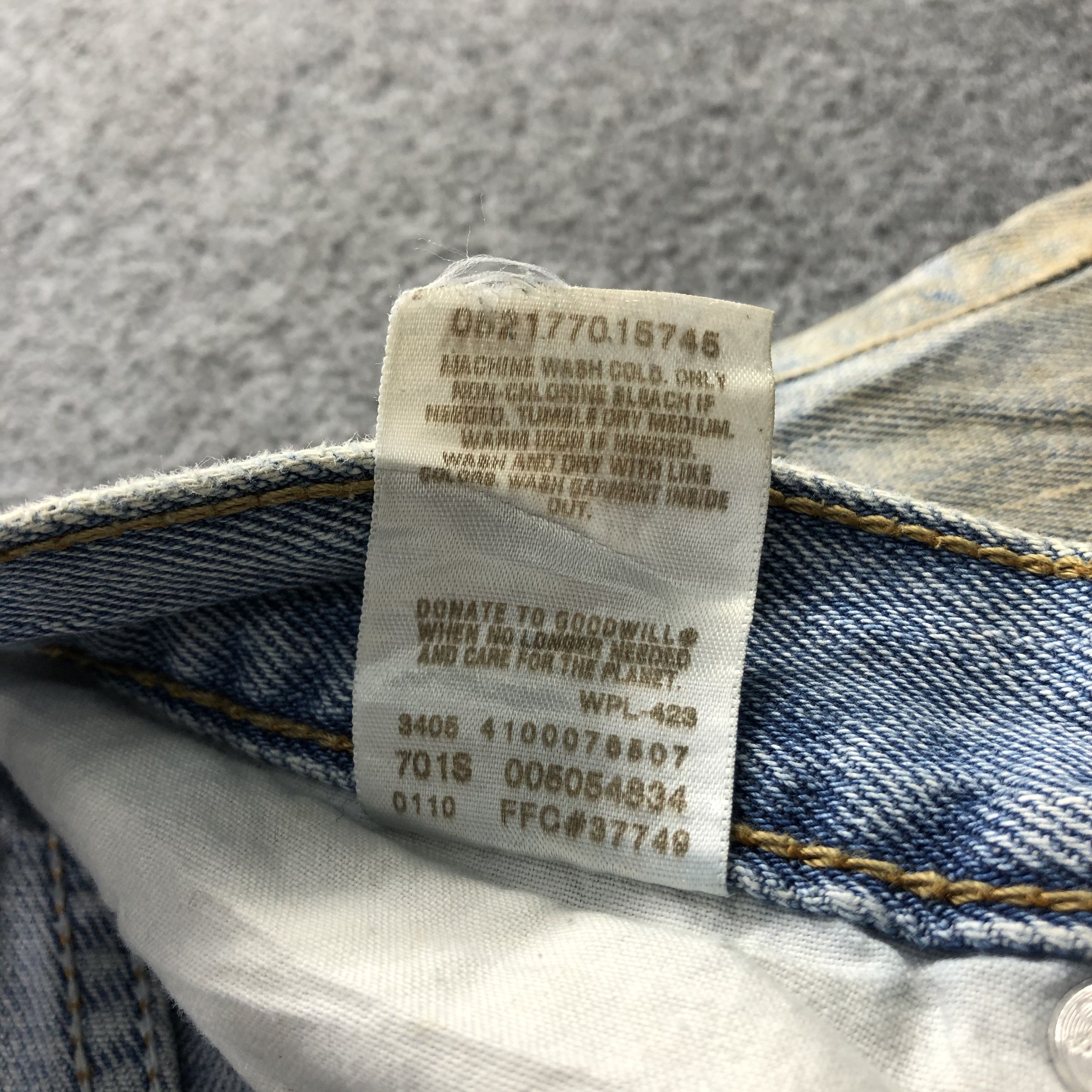 Levi's Dirty Wash Vintage Levi's 505 Jeans Regular Fit Denim KJ558 Size US 33 - 11 Thumbnail