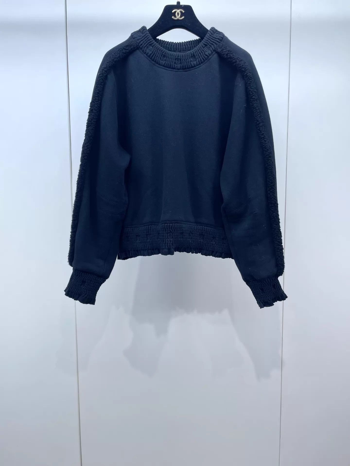Chanel Chanel 24K Black Teddy Sweatshirt Women's 38 97new Size S / US 4 / IT 40 - 1 Thumbnail