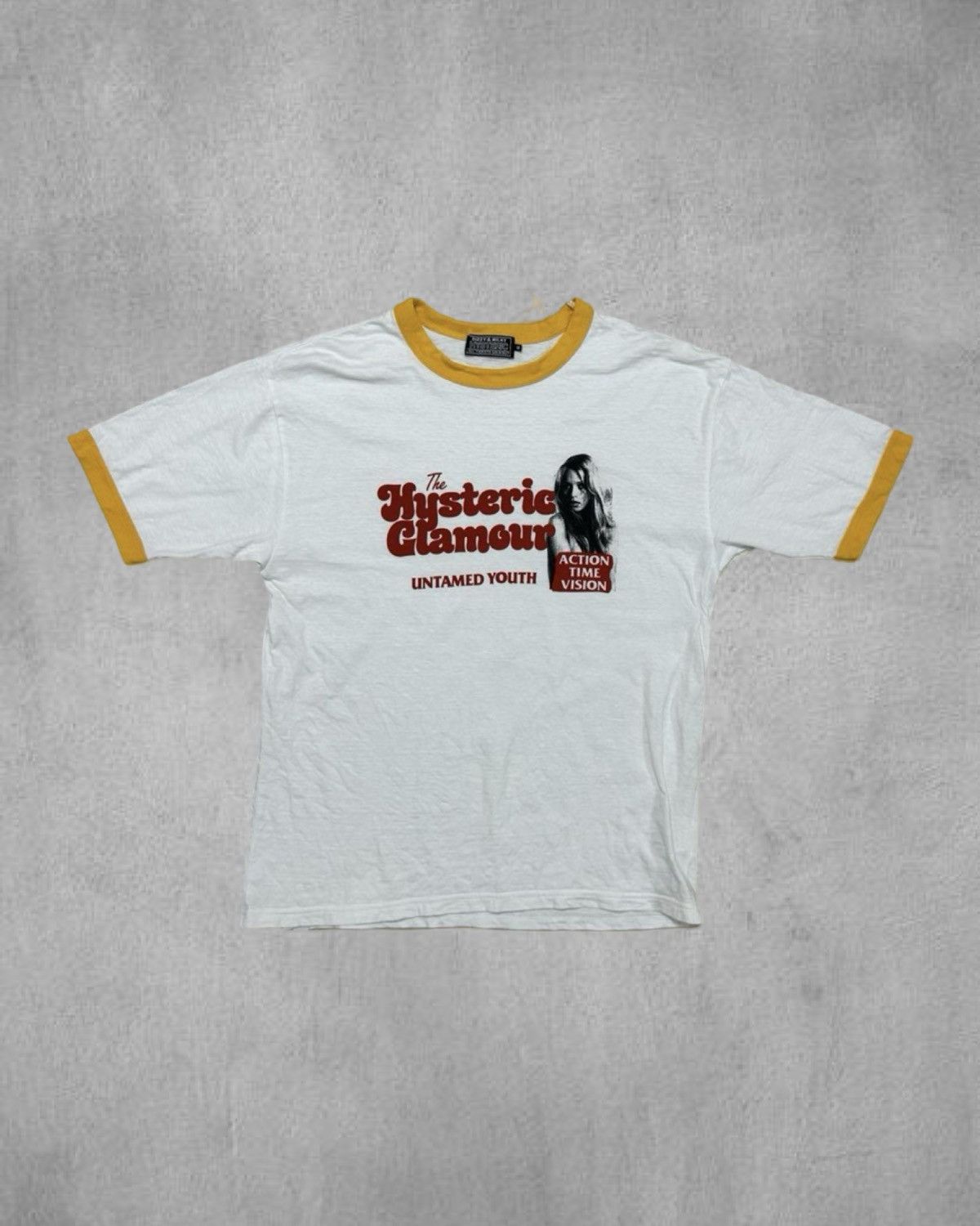 HYSTERIC GLAMOUR UNTAMED YOUTH リンガー Tシャツ HYSTERIC GLAMOUR UNTAMED YOUTH リンガー Tシャツ