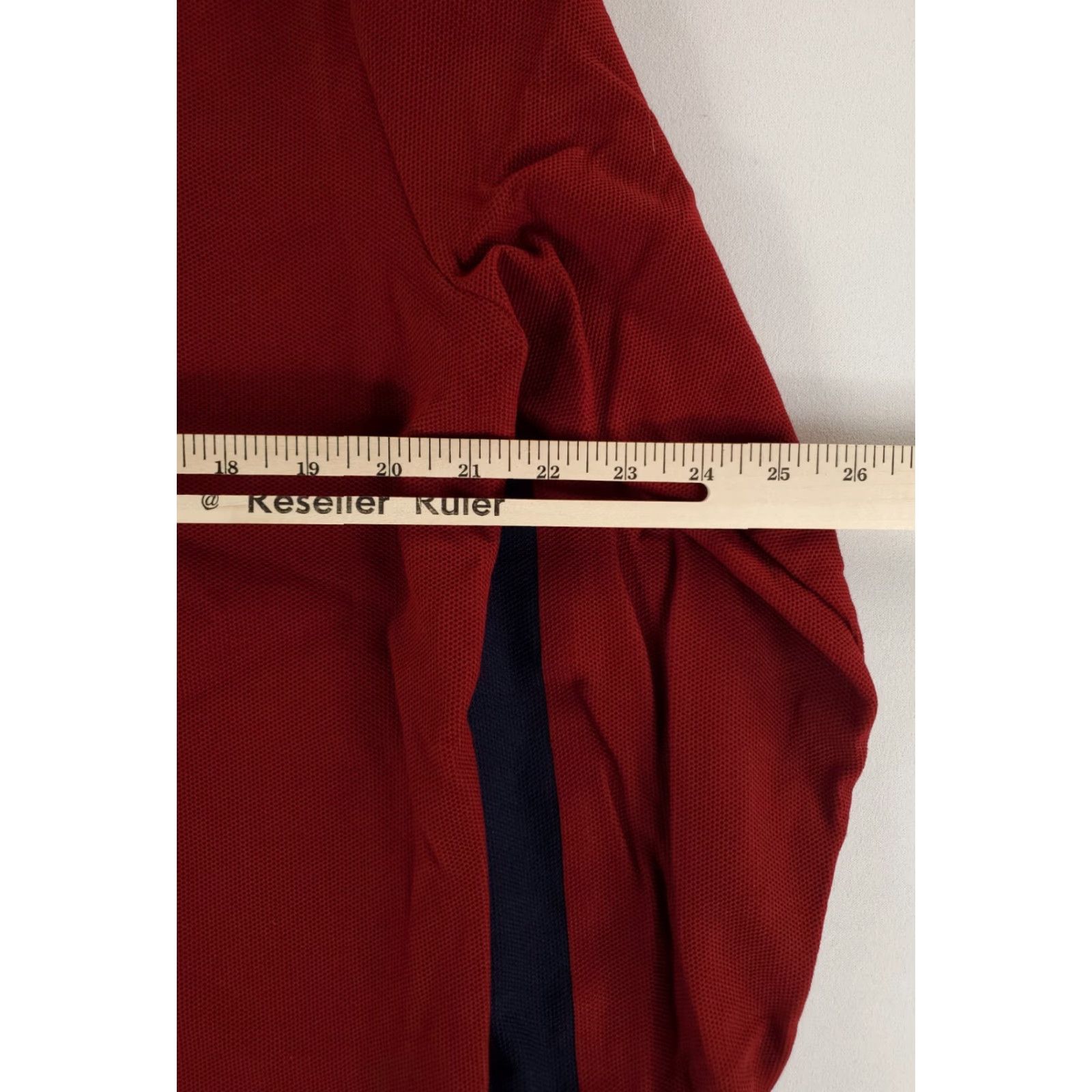 Lacoste Lacoste Polo Shirt Long Sleeve Red Maroon White Blue Mens XL Size US XL / EU 56 / 4 - 7 Thumbnail