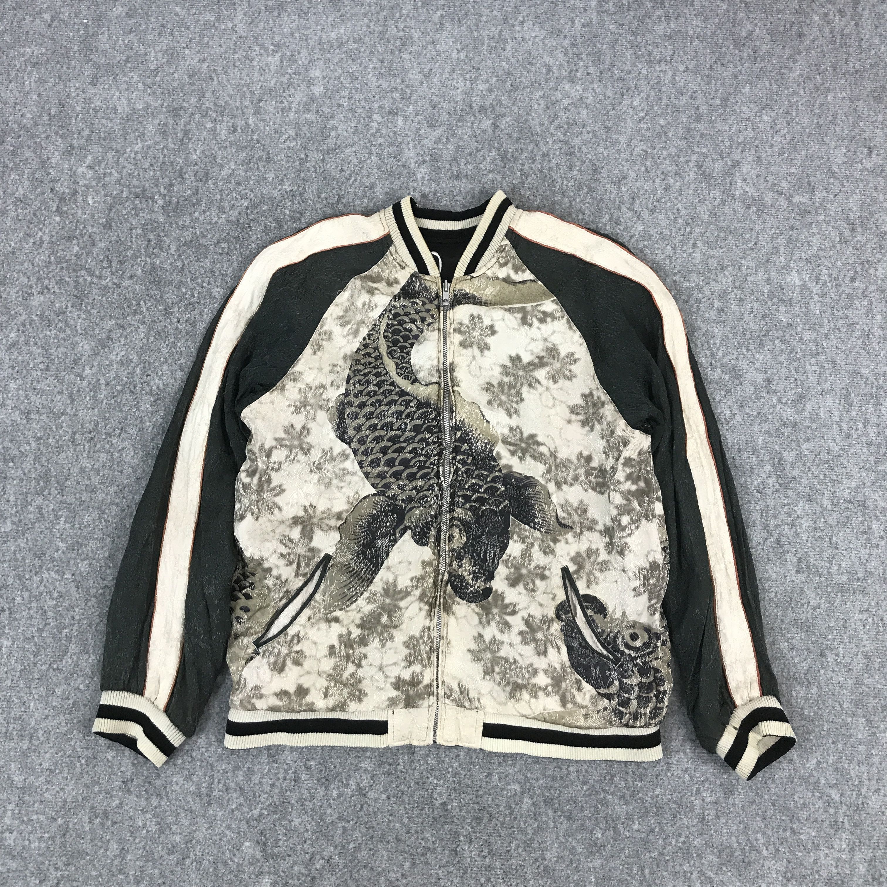 Designer × Japanese Brand JAPANESE BRAND SUKAJAN FISH KOI DESIGN JACKET Size US L / EU 52-54 / 3 - 1 Thumbnail