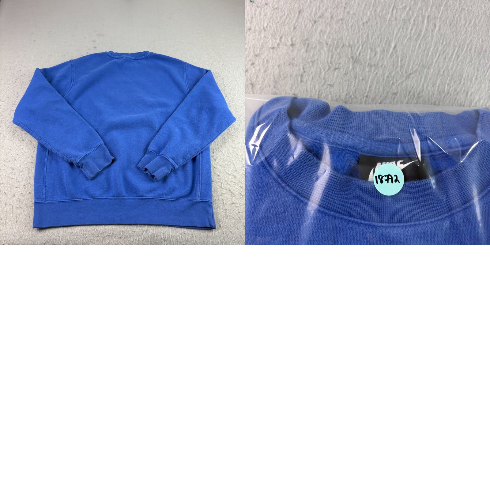 Nike Nike Sportswear Sweatshirt Mens M Blue Just Do It Pullover Graphic Crew Neck Long Sleeve Logo Cotton Blend Regular Shirt Size US M / EU 48-50 / 2 - 8 Thumbnail