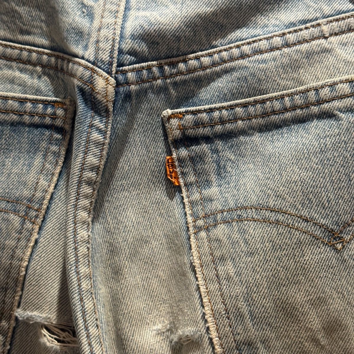 Levi's Levis 80’s Orange Tab distressed Denim Size US 31 - 10 Thumbnail