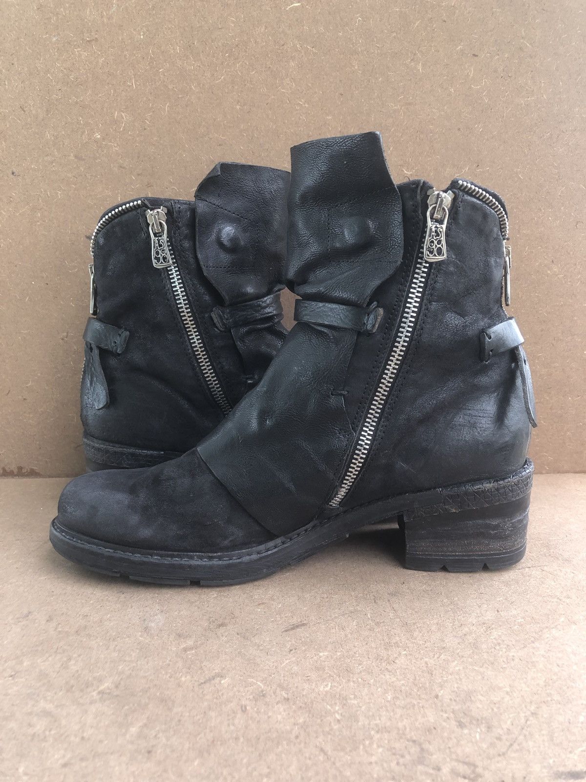 A.S.98 A.S 98 Black Leather Women’s Boots Size 40 Size US 9 / IT 39 - 6 Thumbnail