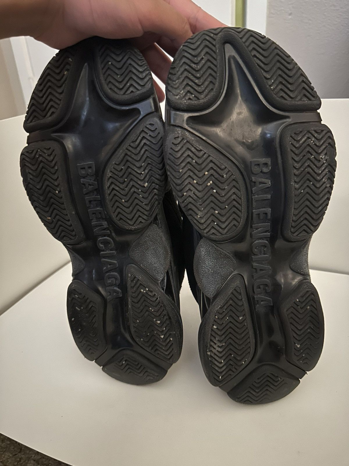 Balenciaga Balenciaga Triple S (Black Clear Sole) Size US 10 / EU 43 - 5 Thumbnail