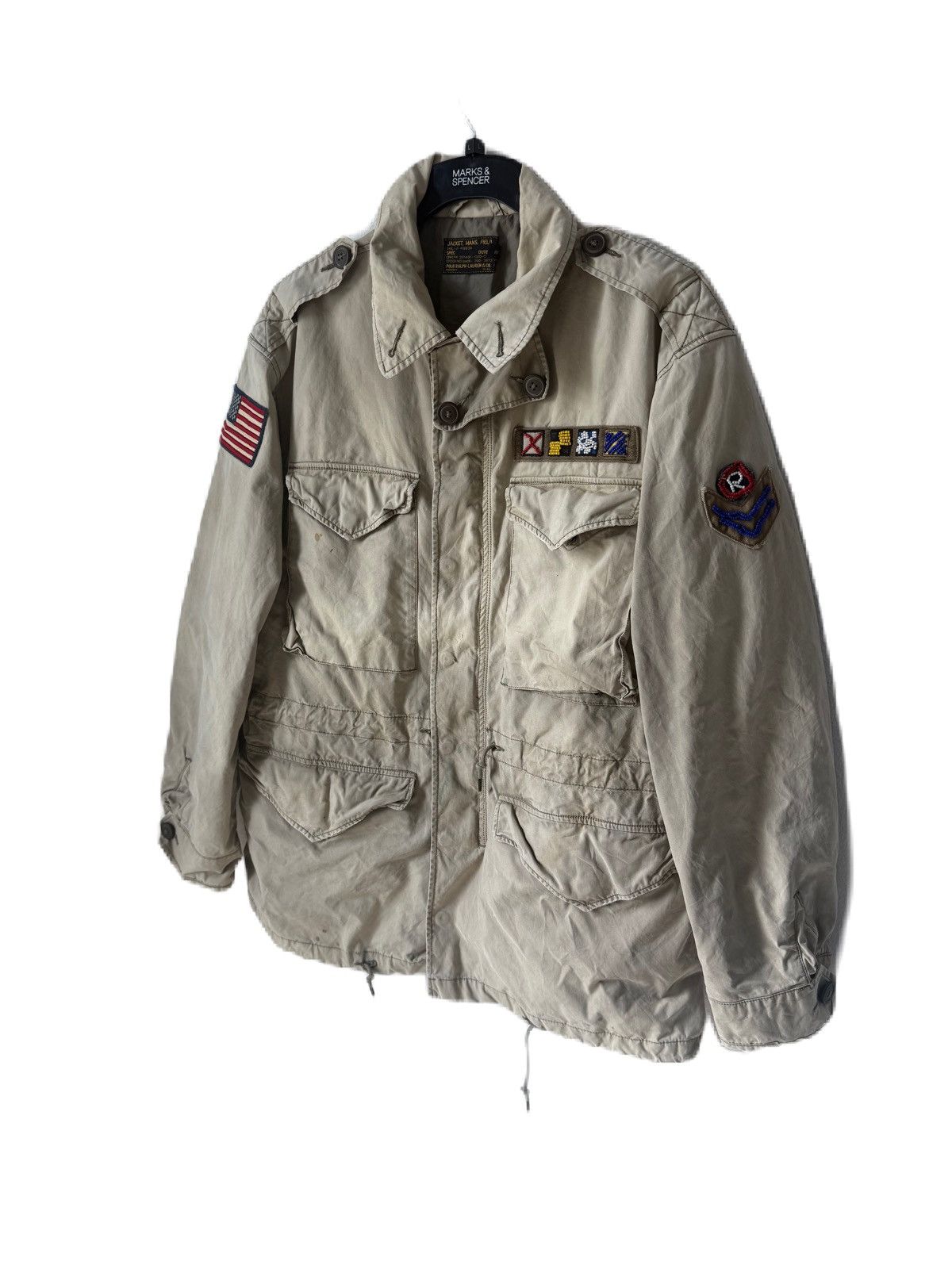 RRL Ralph Lauren POLO RALPH LAUREN FIELD JACKET DISTRESS M1943 DISTRESS STYLE Size US L / EU 52-54 / 3 - 2 Thumbnail