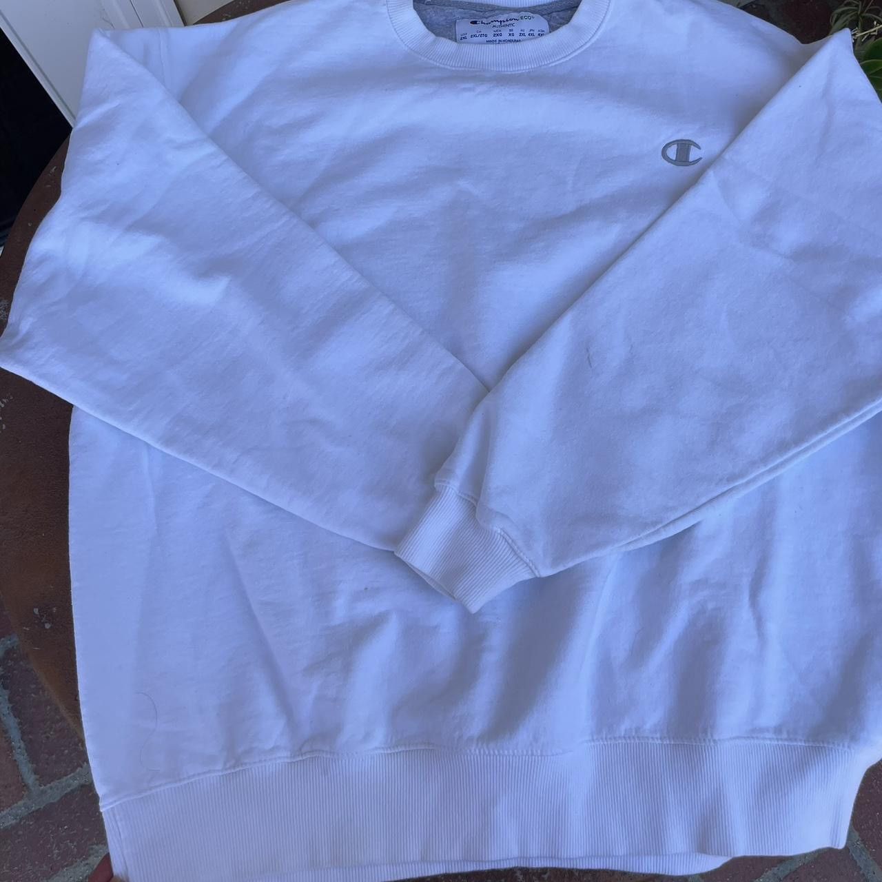 Champion × Nike NWOT men’s white champion eco crewneck sz 2XL Size US XXL / EU 58 / 5 - 1 Thumbnail