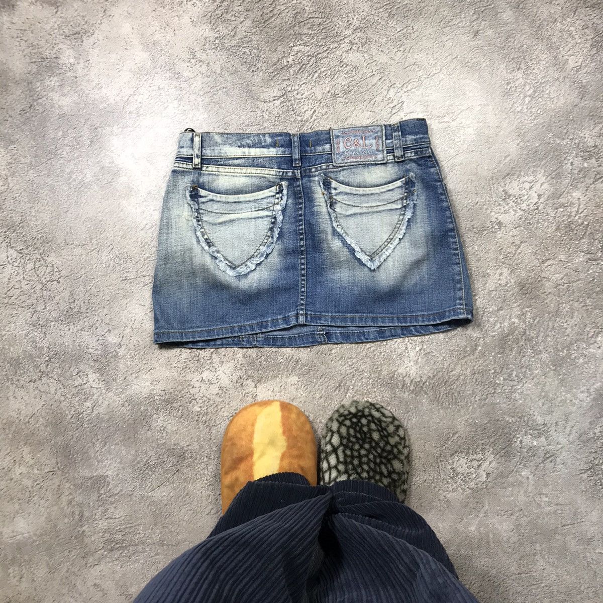 Japanese Brand vintage mini skirt japan denim streetwear style Y2K Size 30" / US 8 / IT 44 - 3 Thumbnail