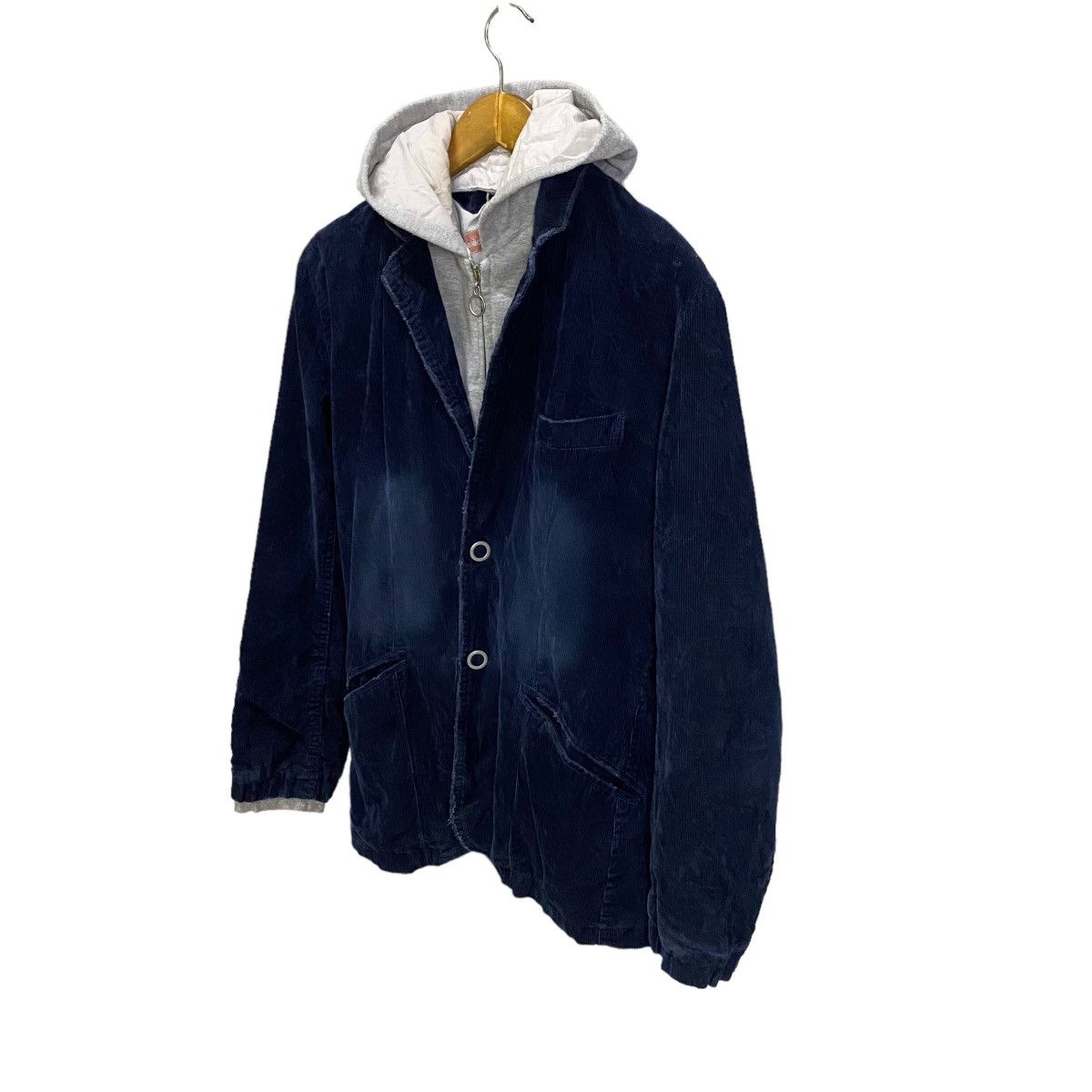 Mossimo MOSSIMO DOUBLE LAYER CORDUROY COAT HOODIE JACKET Size US M / EU 48-50 / 2 - 3 Thumbnail