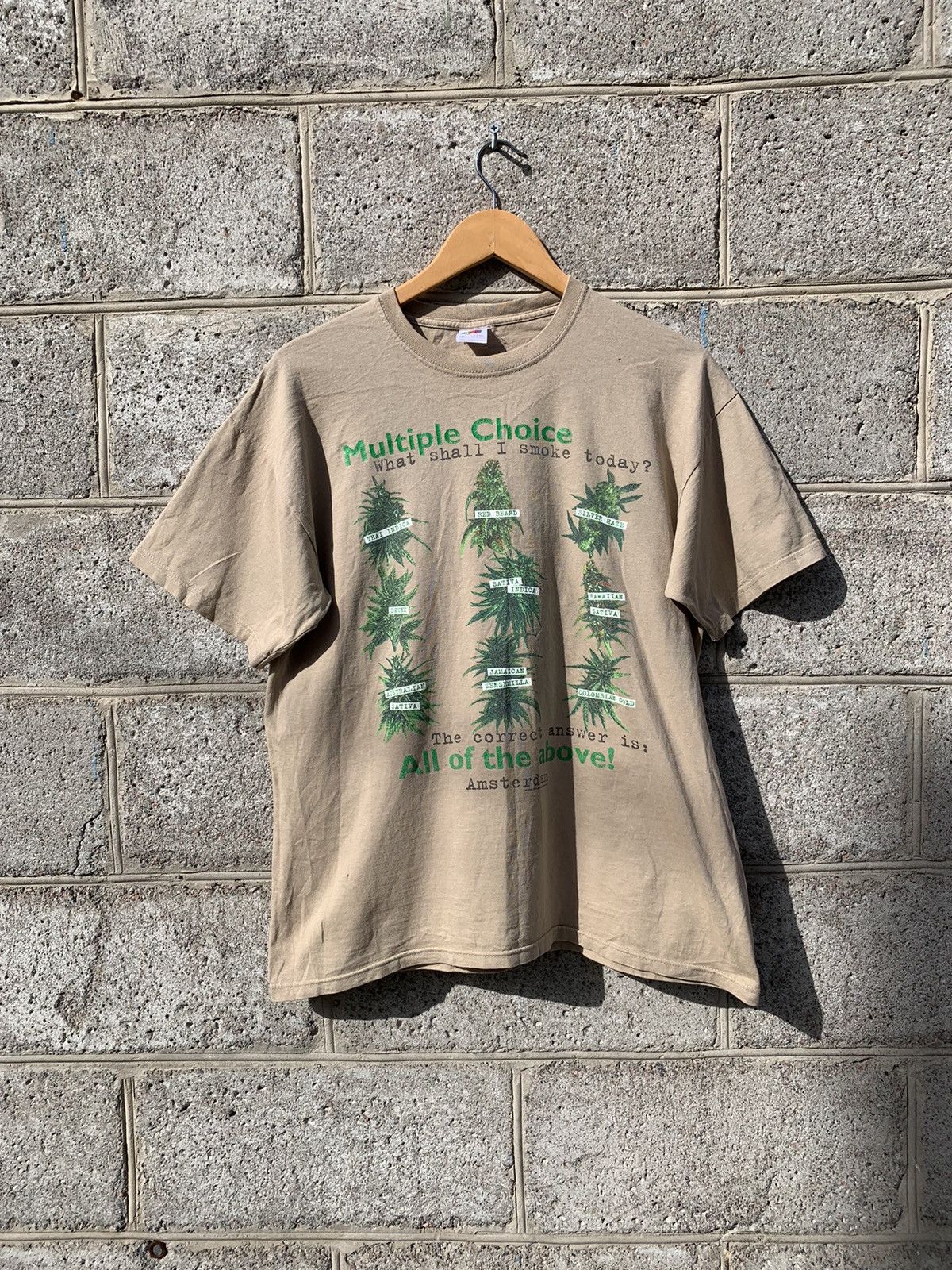 Vintage Vintage Marijuana Weed Humor tee streetwear T shirt Size US M / EU 48-50 / 2 - 10 Thumbnail