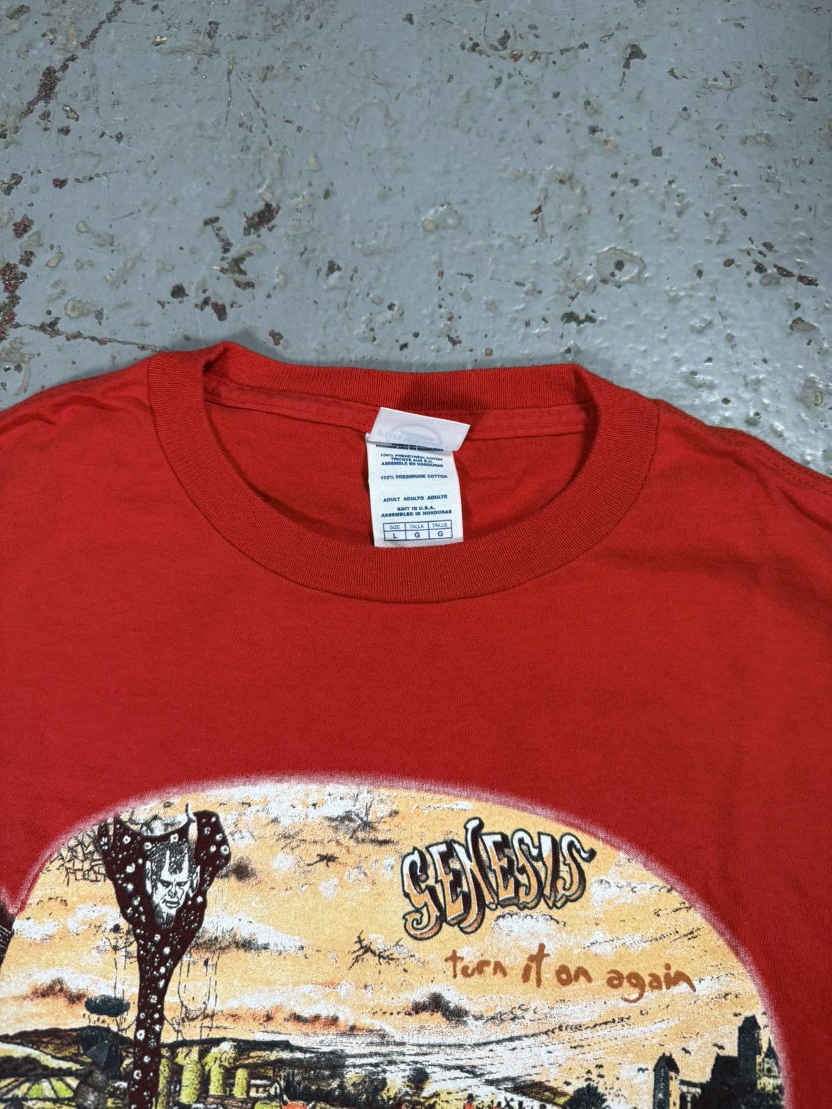 Other Vintage Genisis Turn It On Again Band Tee Size US L / EU 52-54 / 3 - 3 Thumbnail