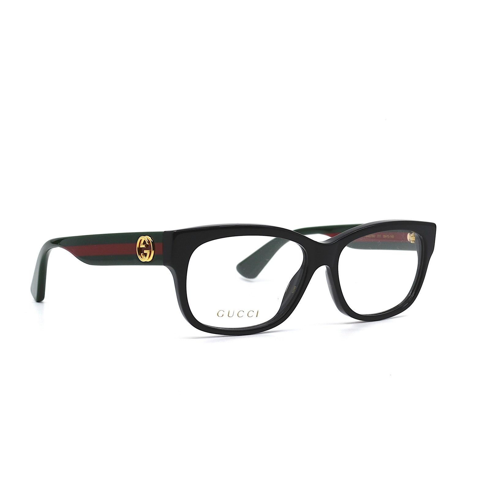 Gucci Gucci GG0278O Black Green Authentic Eyeglass Frame Italy Size ONE SIZE - 1 Thumbnail