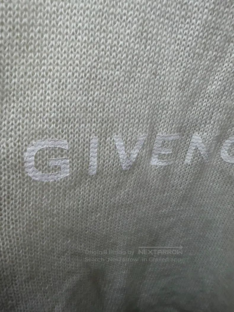 Givenchy Givenchy White Hole Knit Sweater Size US XL / EU 56 / 4 - 3 Thumbnail