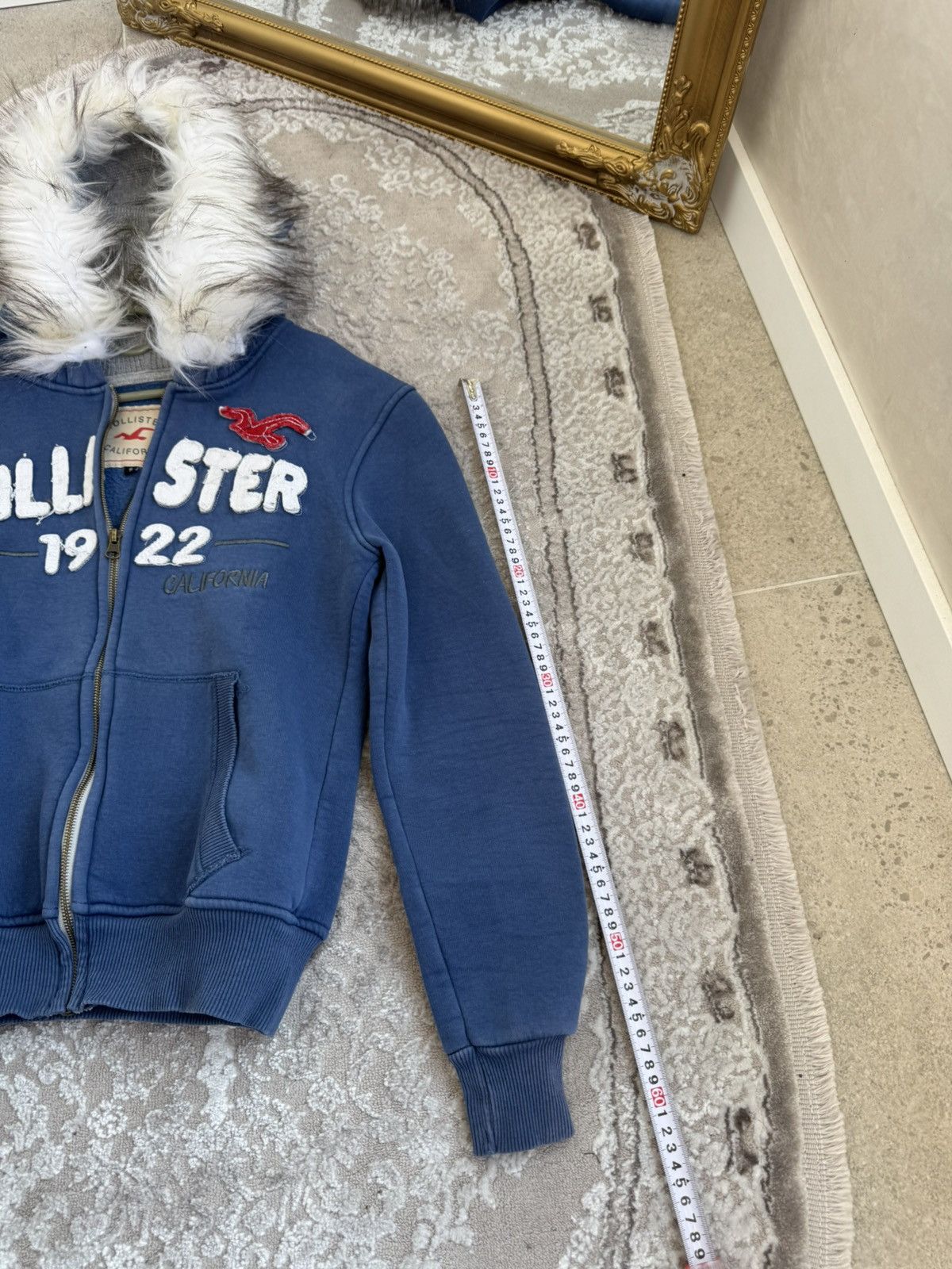 If Six Was Nine Vtg Y2K If6was9 LGB Goa Vibe Holister fur Zip Hood Size S / US 4 / IT 40 - 7 Thumbnail