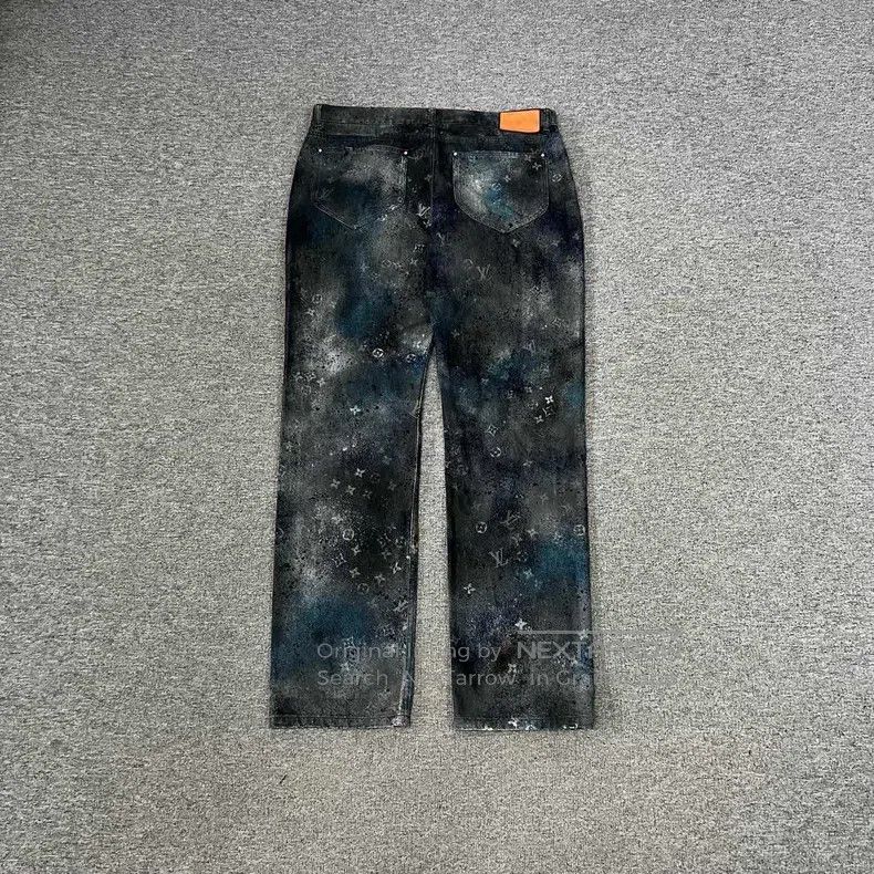 Louis Vuitton Louis Vuitton Tie-dyed starry sky full-print jeans Size US 38 / EU 54 - 2 Thumbnail