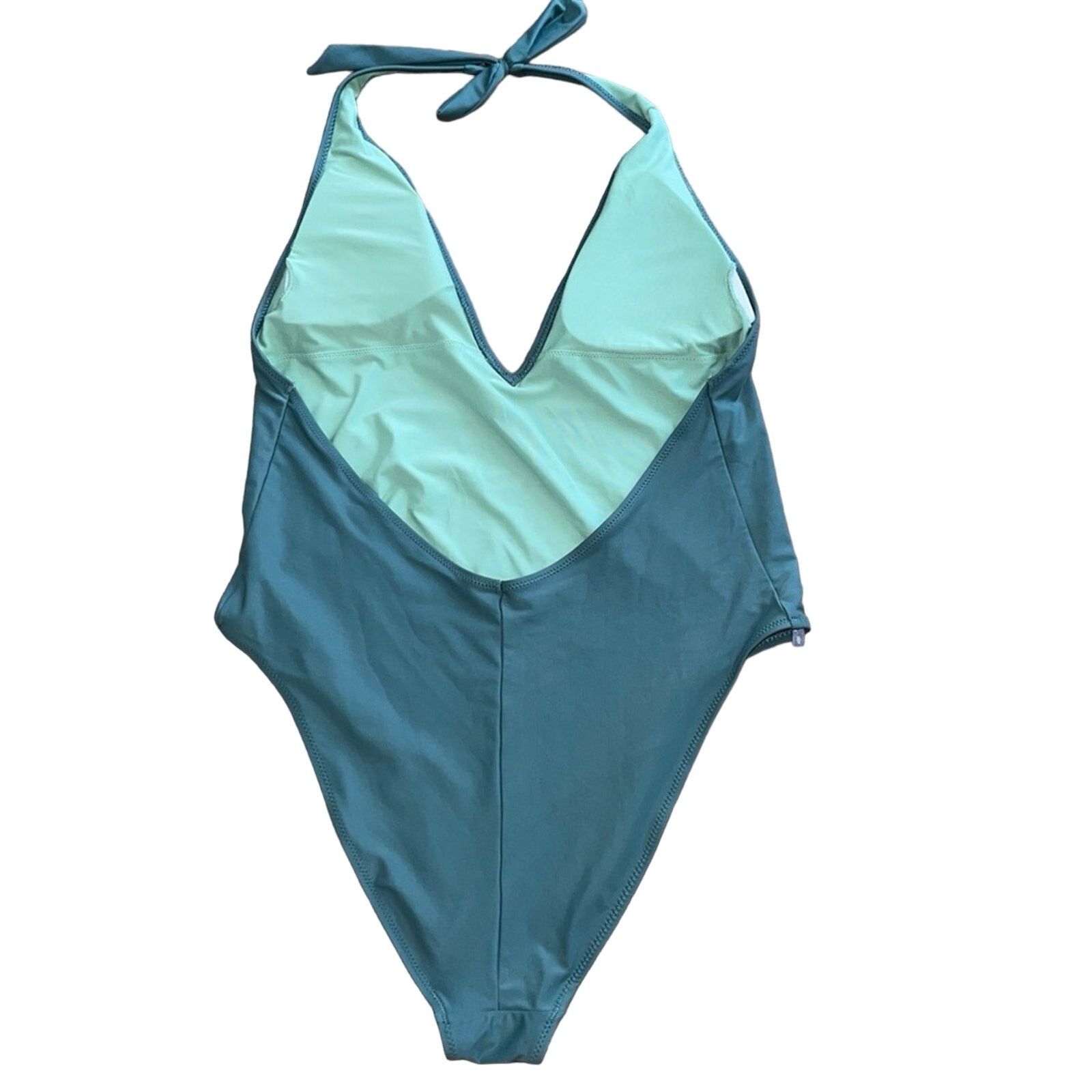 Other Aerie One Piece Plunge Swimsuit Olive Green Size XL Size ONE SIZE - 2 Thumbnail
