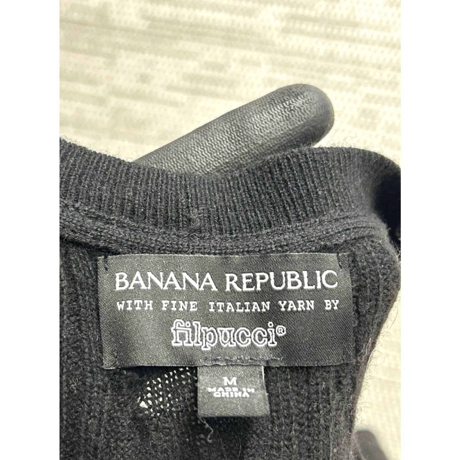 Banana Republic Banana Republic Sweater Womens Medium Black Merino Wool Cable Knit Pullover Warm Fall Winter Casual Size M / US 6-8 / IT 42-44 - 4 Thumbnail