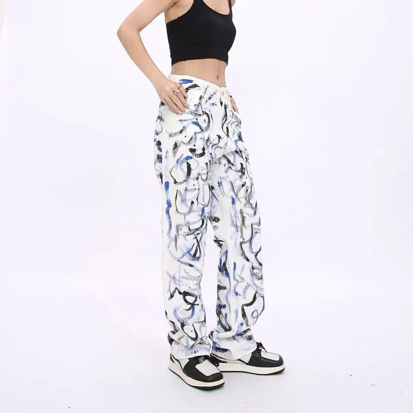 Designer × Japanese Brand Vintage Hip Hop Streetwear Loose Casual Jeans Size US 31 - 2 Thumbnail