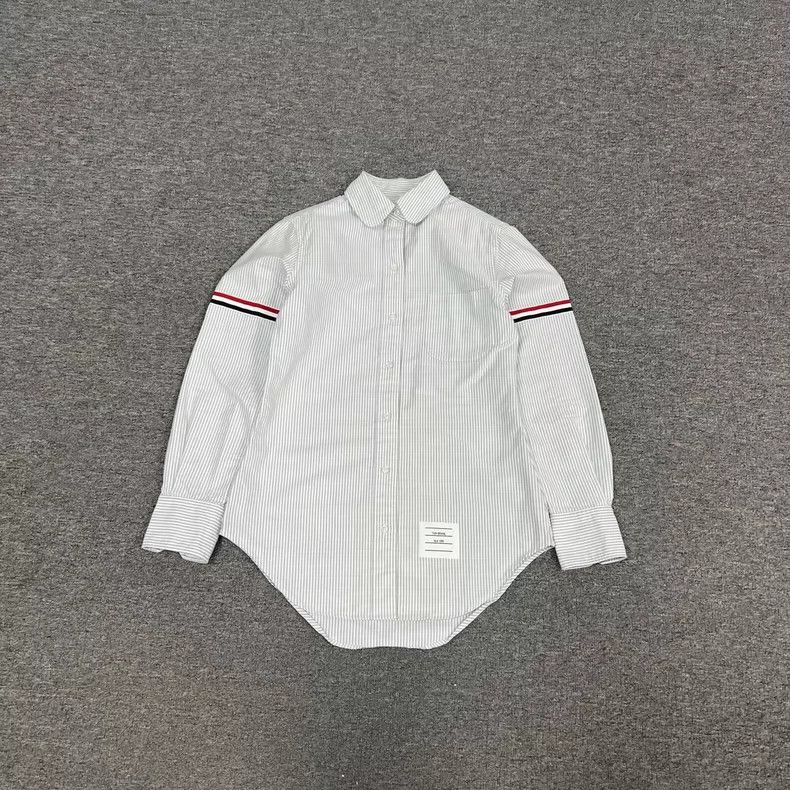 Thom Browne Thom Browne Double-sleeved shirt with vertical stripes 250 Size US XS / EU 42 / 0 - 1 Thumbnail