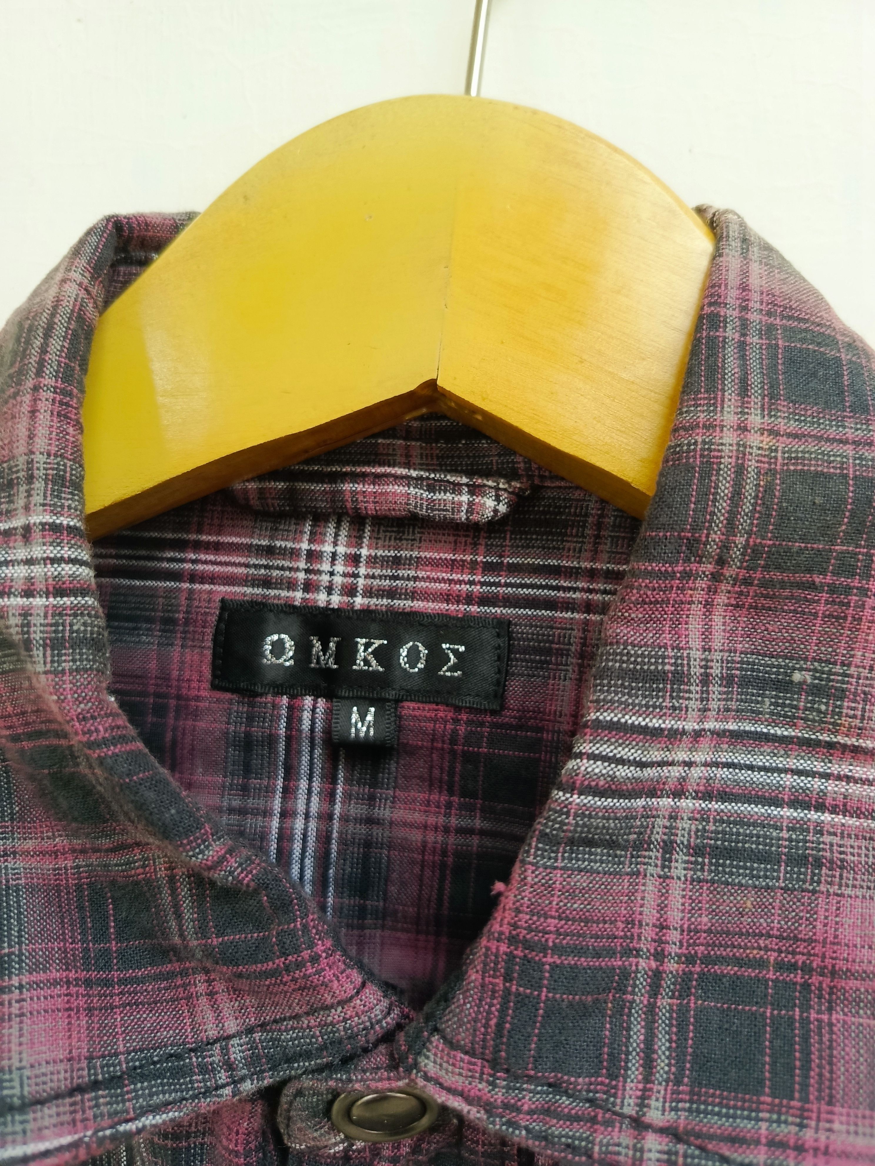 Japanese Brand Omkoe plaid shirt Size US M / EU 48-50 / 2 - 3 Thumbnail