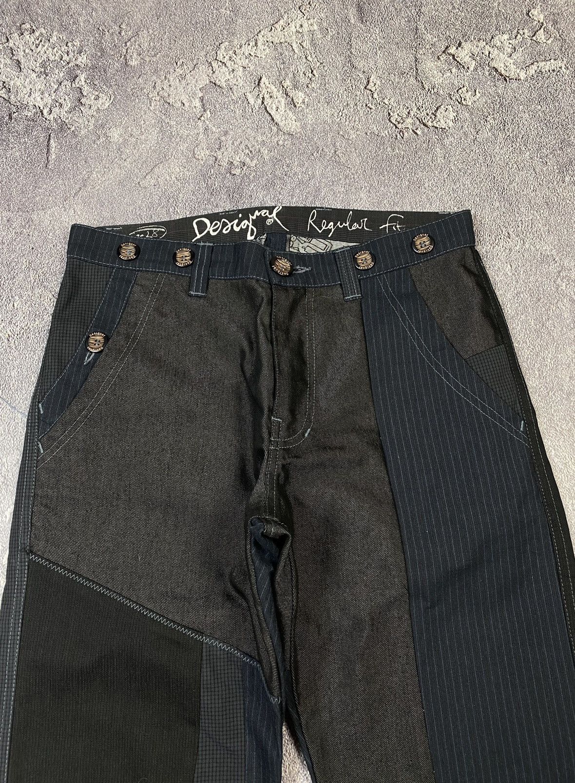 Desigual Y2K Avant Garde Desigual Patch Work Designer Pants Size US 30 / EU 46 - 3 Thumbnail