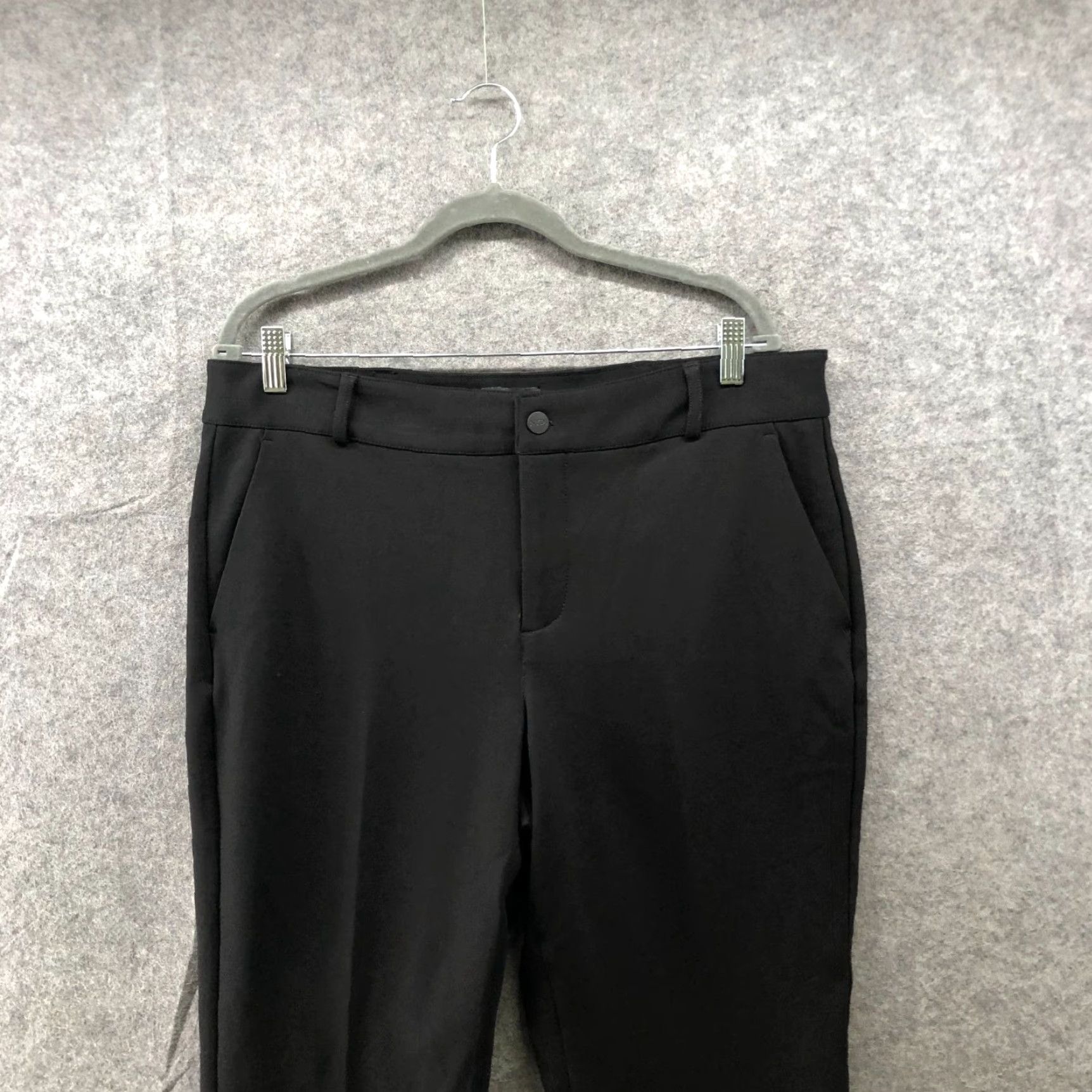NYDJ NYDJ Sculp Her Marilyn Straight Pants Womens 14P Black Ponte Knit Trouser Size 36" / US 14 / IT 50 - 3 Thumbnail