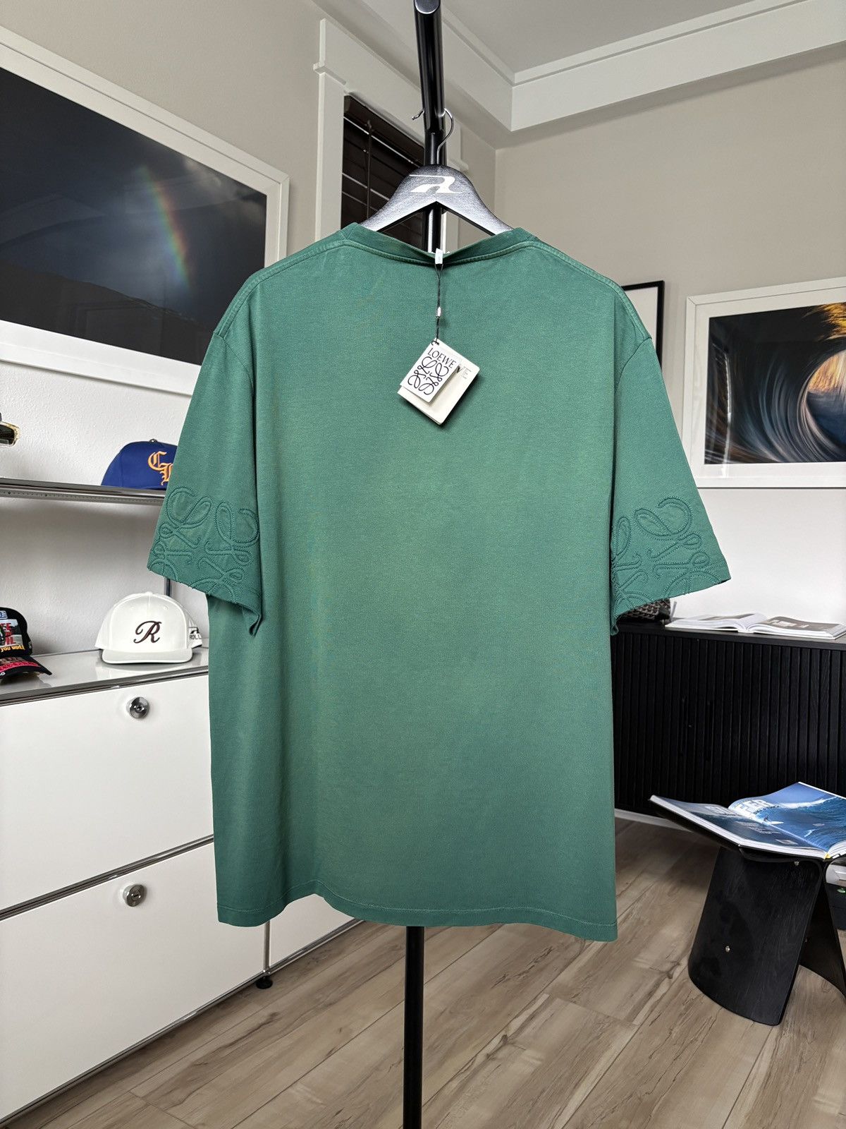 LOEWE | FLORAL SLEEVE LOGO FADED TEE