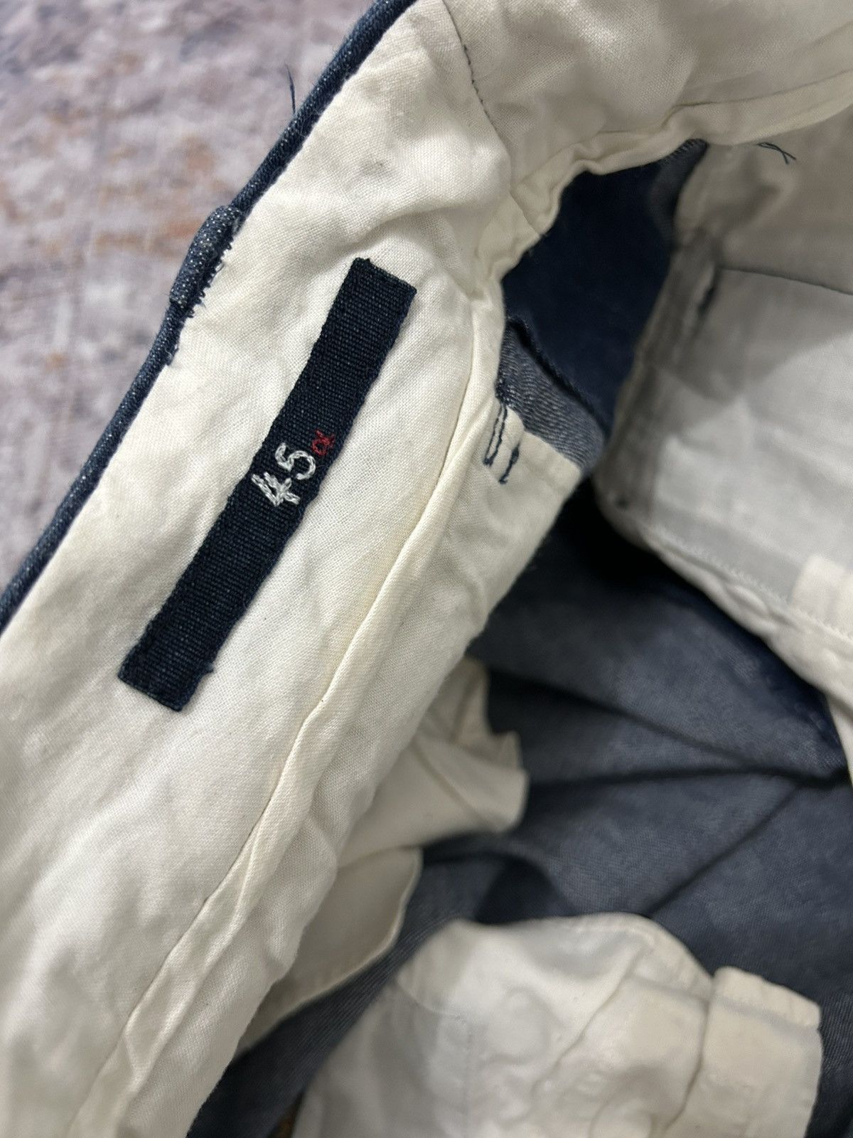 45rpm 45Rpm Japan Denim Bottom button Pants Size US 27 - 11 Thumbnail