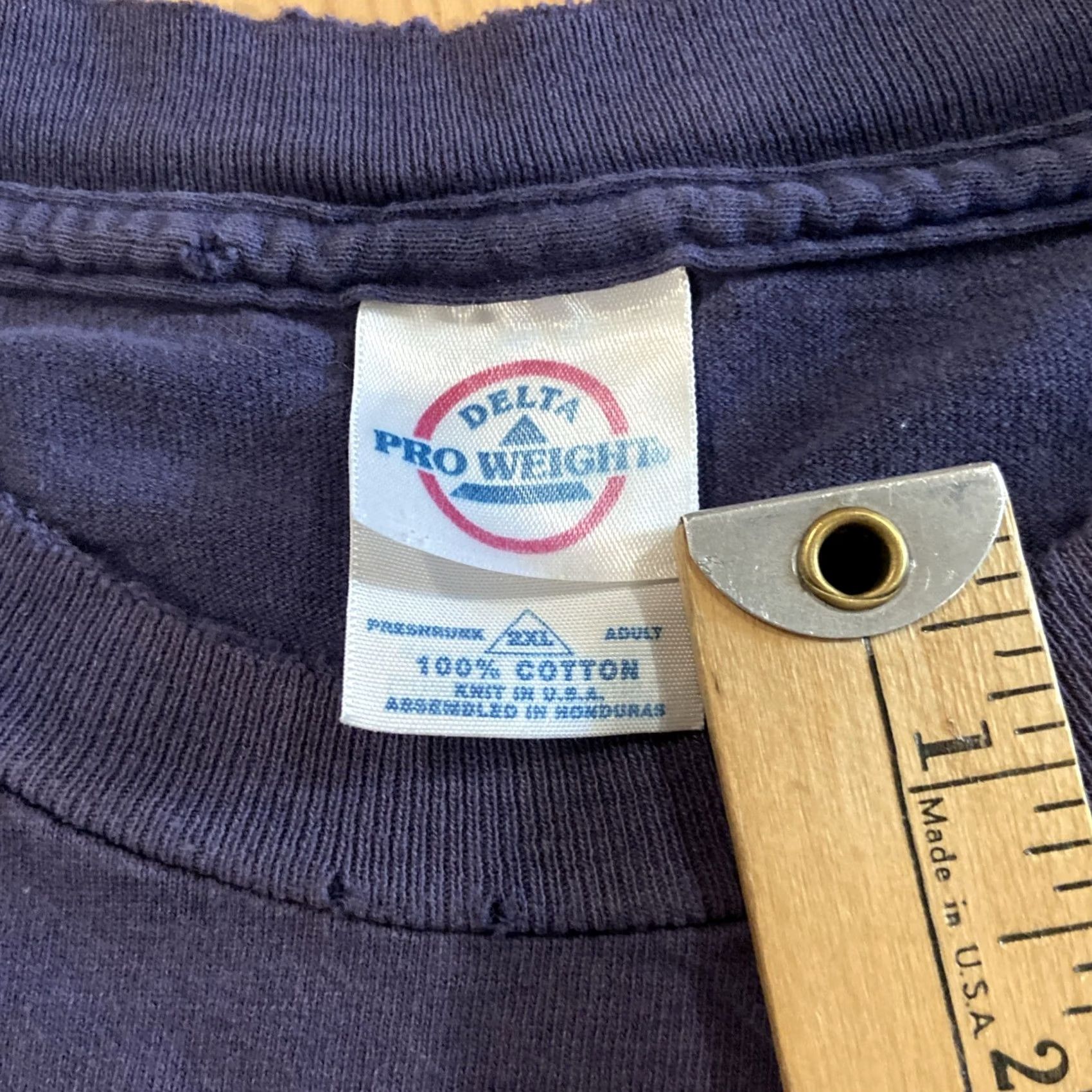 The Mountain VINTAGE The Mountain T-Shirt Men Eagle American Spirit 2XL Blue Cotton Crew Neck Short Sleeve Vintage 90s USA Size US XXL / EU 58 / 5 - 2 Thumbnail