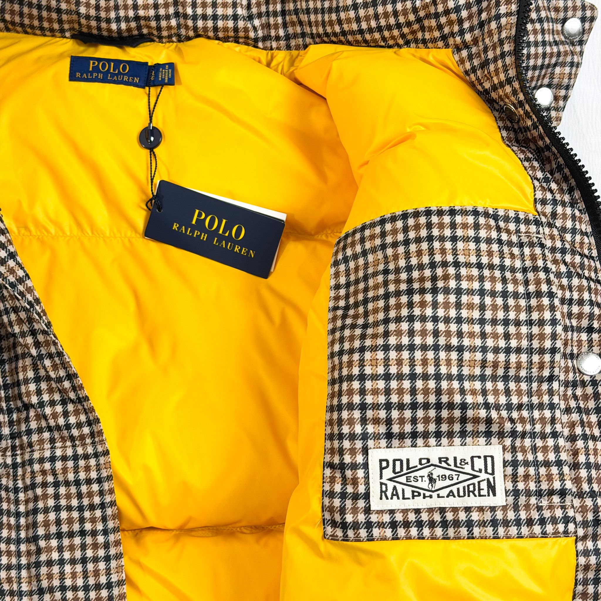 Polo Ralph Lauren Polo Ralph Lauren Houndstooth Goose-down Puffer Jacket Size L / US 10 / IT 46 - 7 Thumbnail