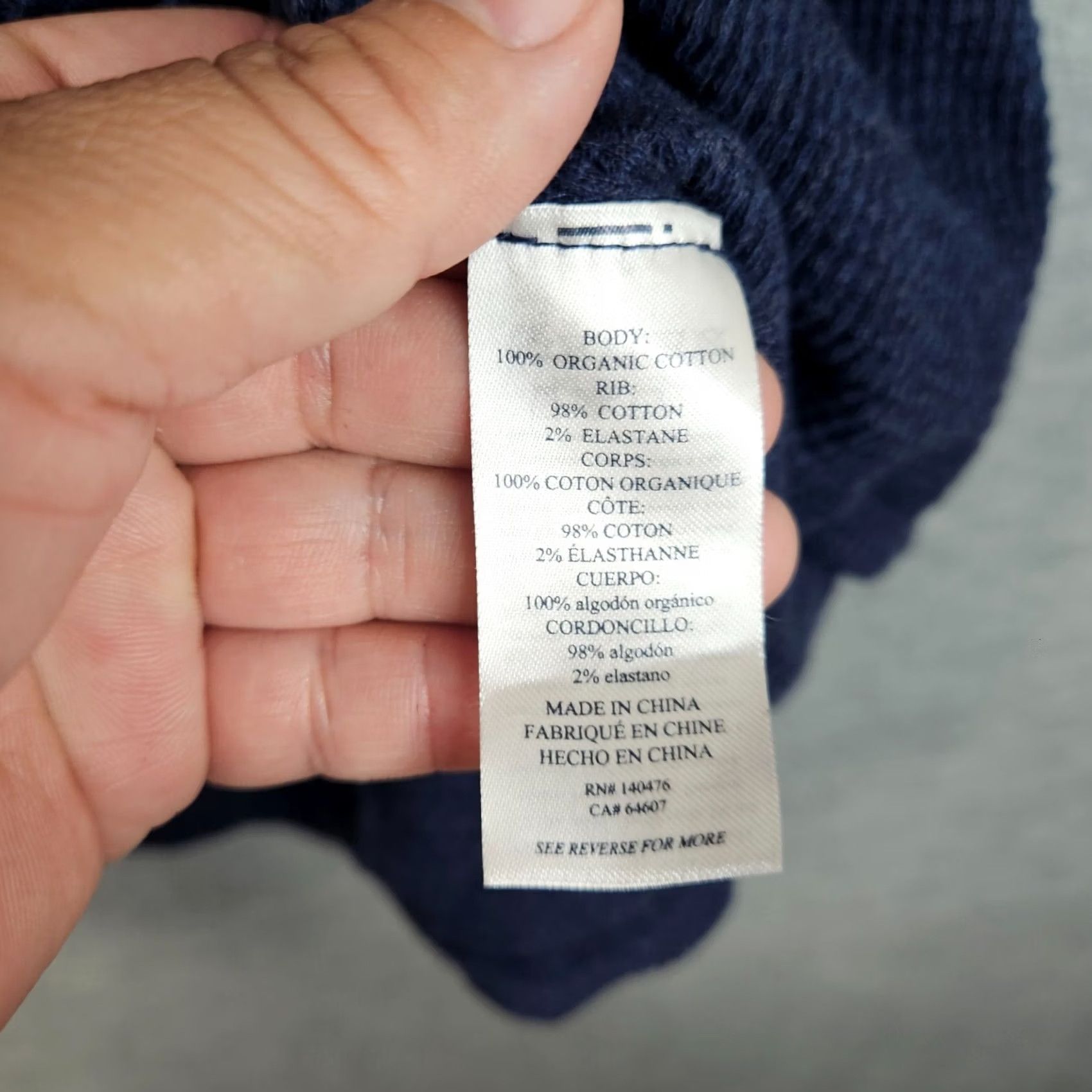 Faherty Faherty Thermal Knitwear Long Sleeve Top Navy Blue XL Crew Neck Men Size US XL / EU 56 / 4 - 3 Thumbnail