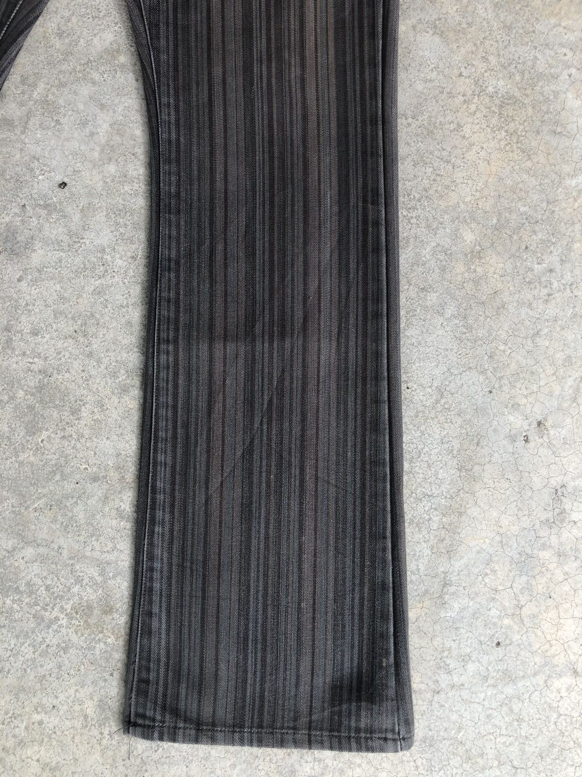 semanticdesign Japanese Semantic Design Flared Distressed Hickory Stripe Size US 29 - 7 Thumbnail