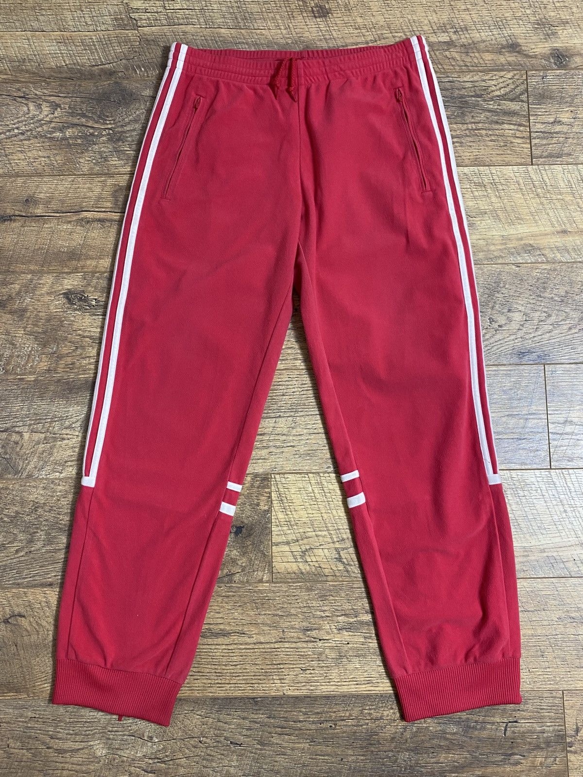 Adidas Vintage 2006 Adidas Pink Fleece Track Pants Y2K Archive Rare Size US 32 / EU 48 - 2 Thumbnail